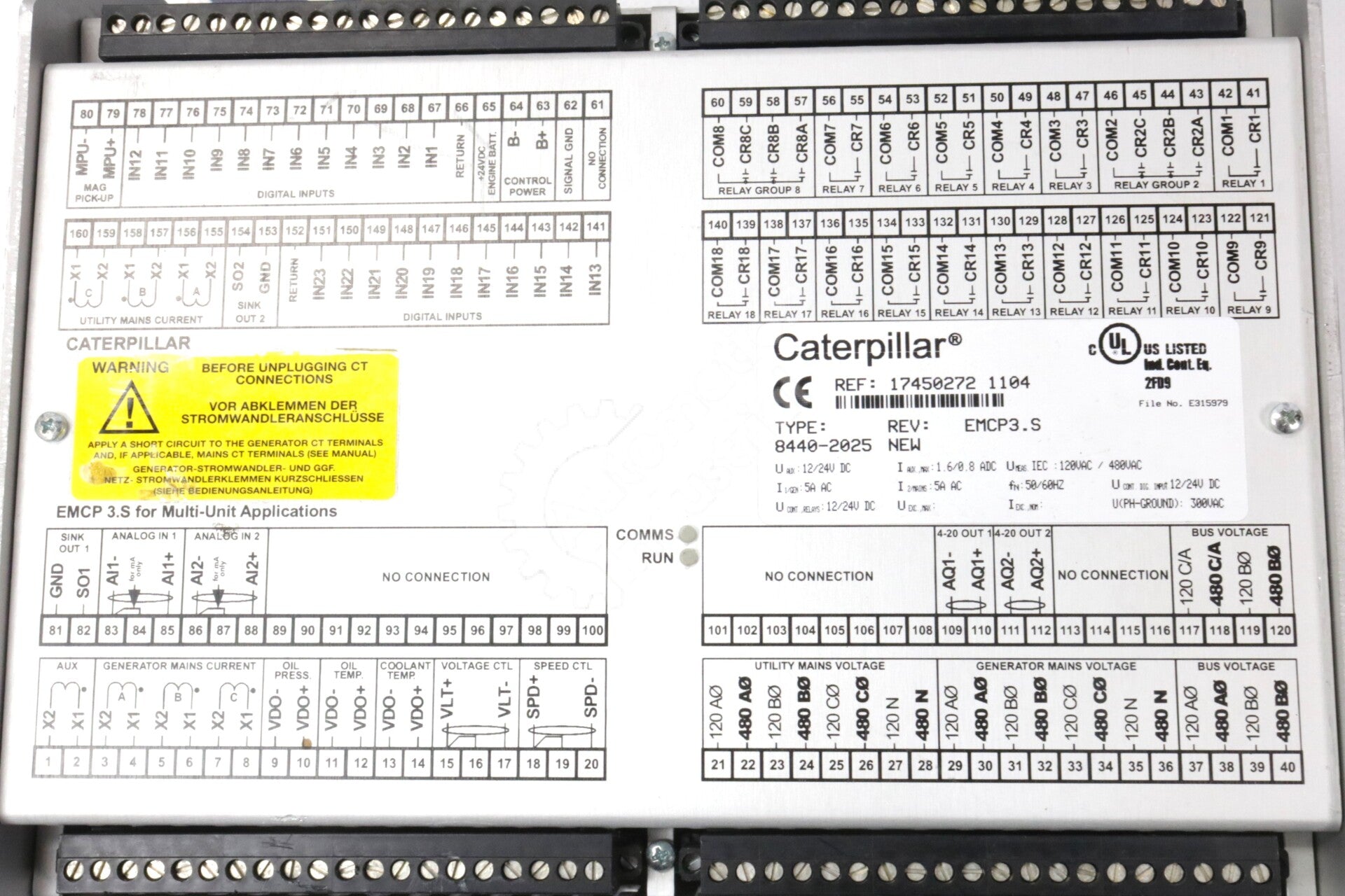 8440-2025 By Woodward Caterpillar EasyGen Generator Controller Module
