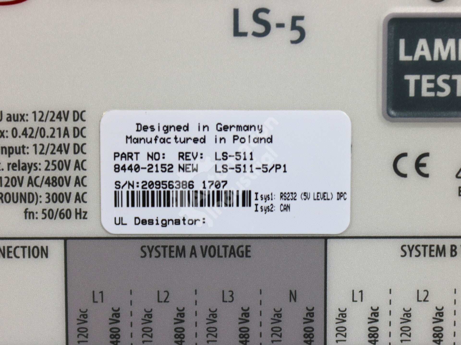 8440-2152 By Woodward LS-511-5/P1 Circuit Breaker Control Module
