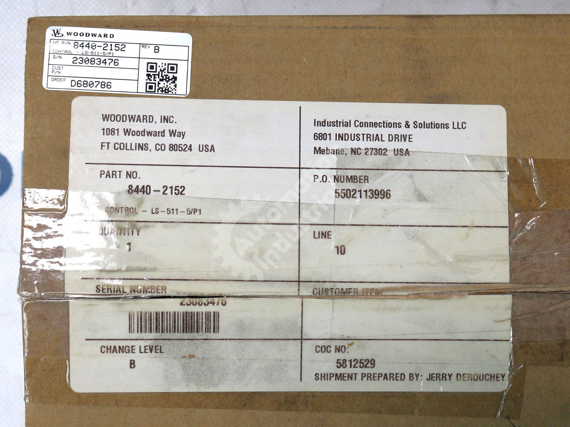 8440-2152 By Woodward LS-511-5/P1 Circuit Breaker Control Module NSFP