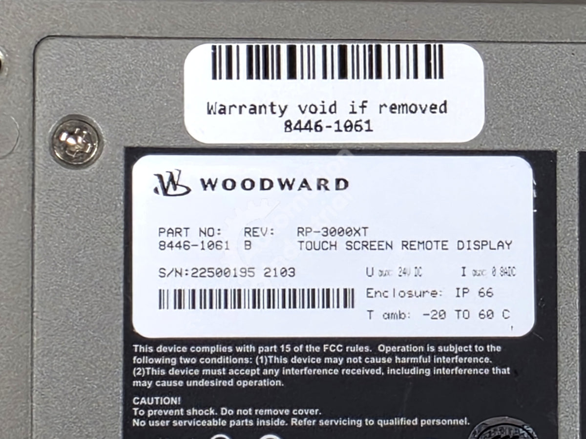 8446-1061 By Woodward Remote Annunciator Color Touchscreen Panel NSFP