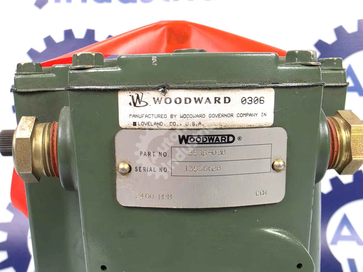 8516-038 By Woodward Mechanical Speed Droop Turbine Governor NNB