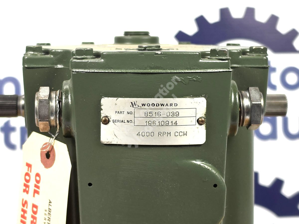 8516-039 By Woodward Hydraulic Turbine Speed Governor NSFP