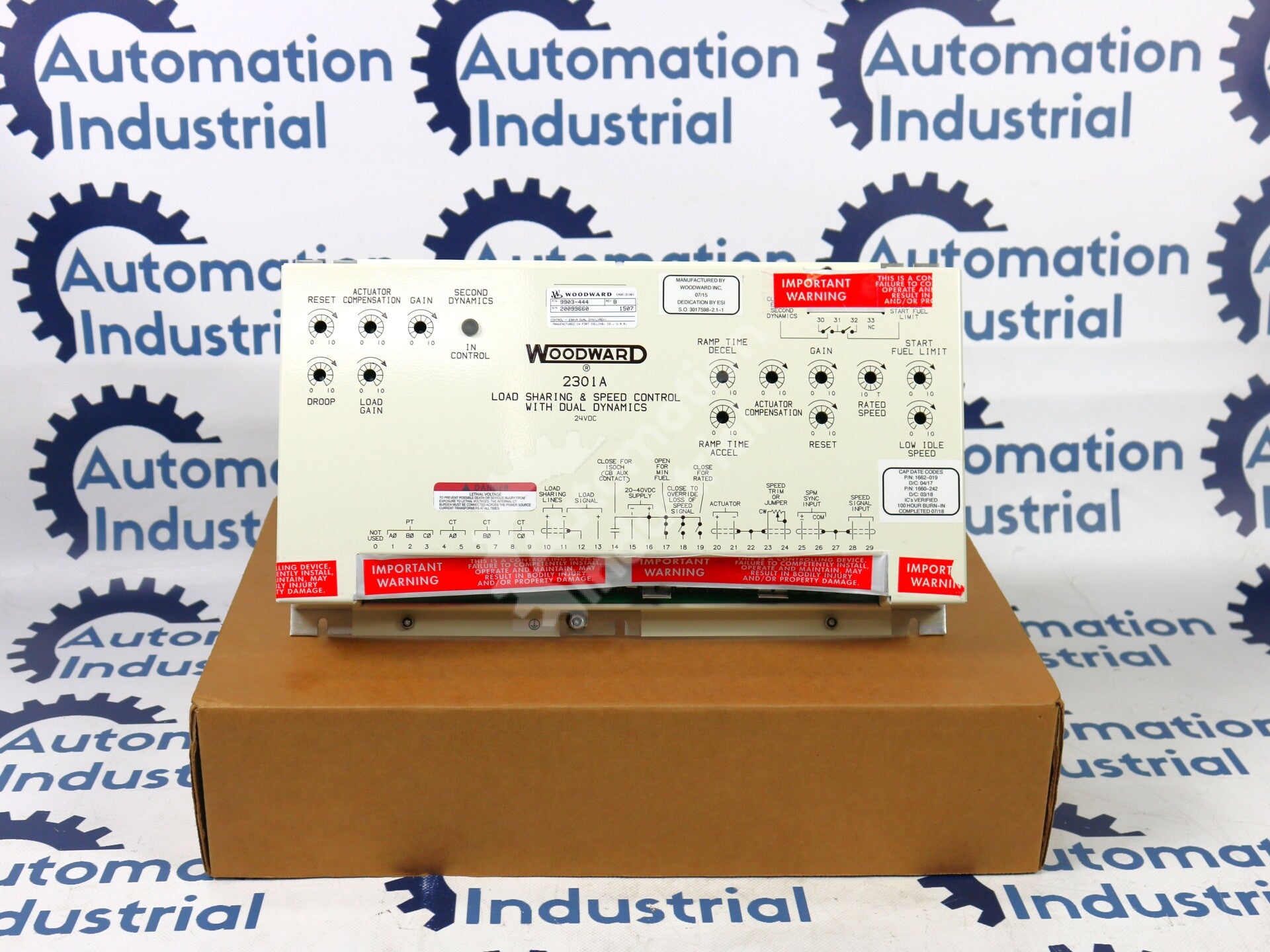 9903-444 By Woodward Dual Dynamics Load Sharing and Speed Control Module NSNB