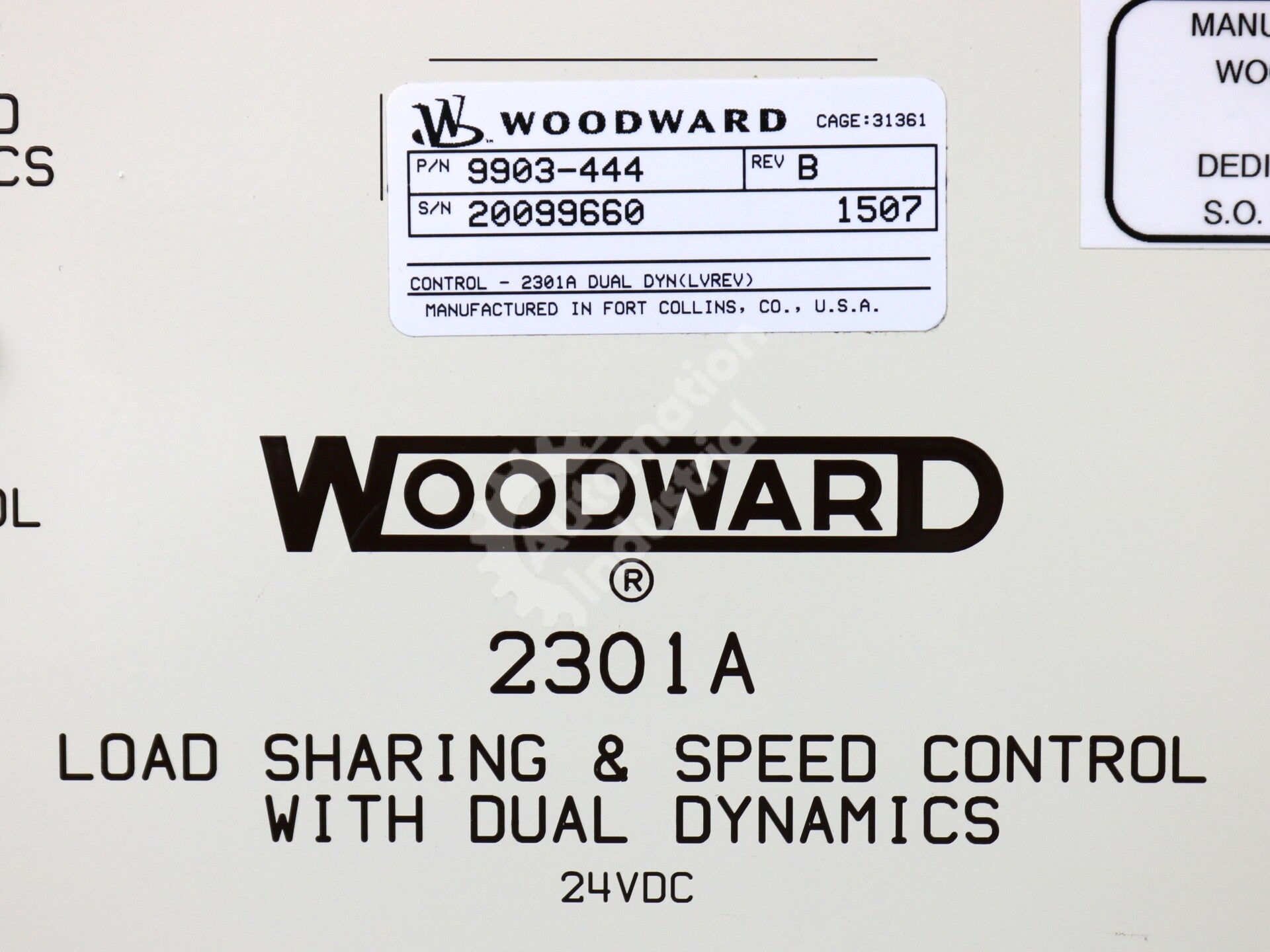 9903-444 By Woodward Dual Dynamics Load Sharing and Speed Control Module NSNB