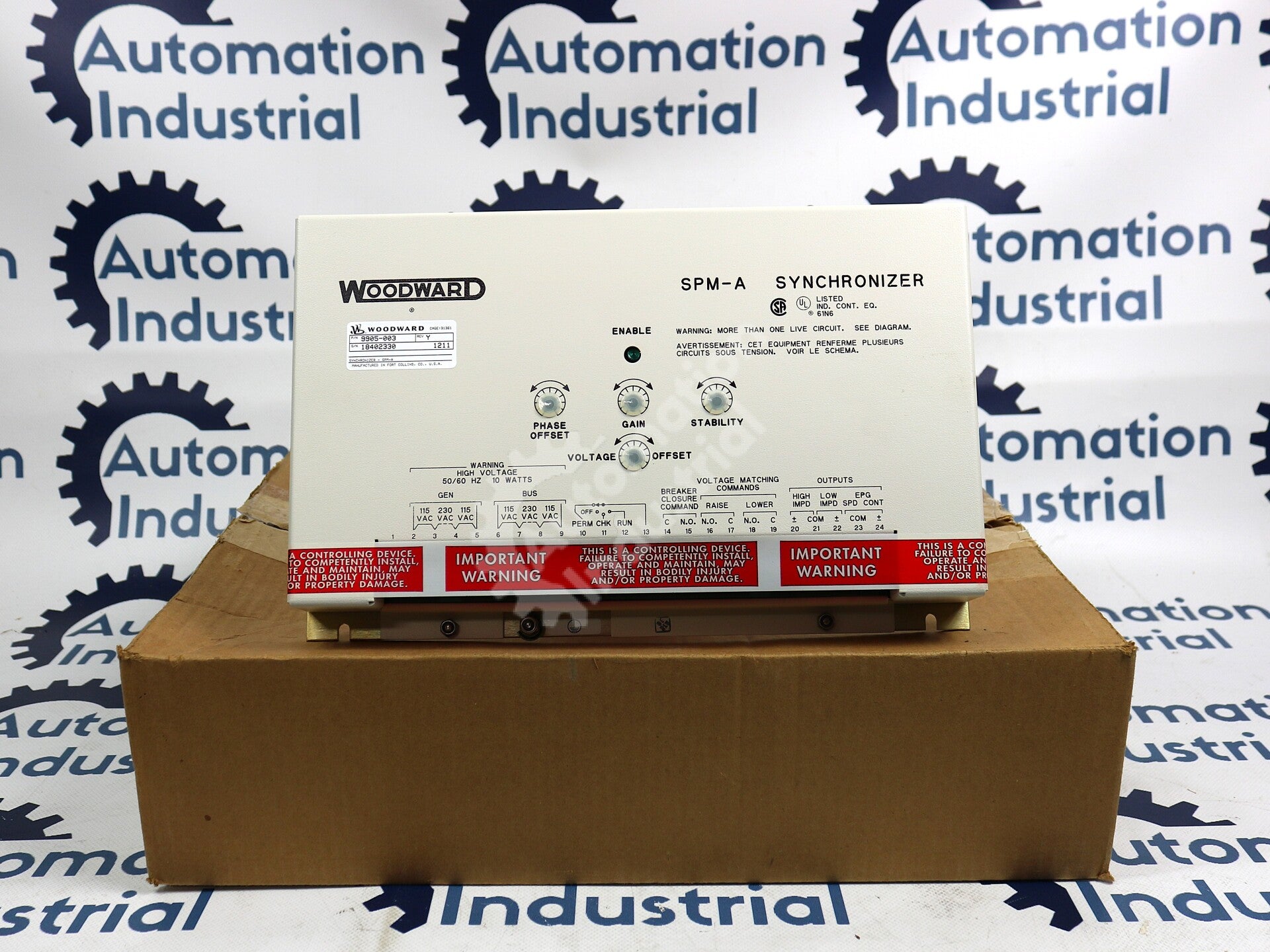 9905-003 By Woodward Speed & Phase Matching Synchronizer Module NSFP