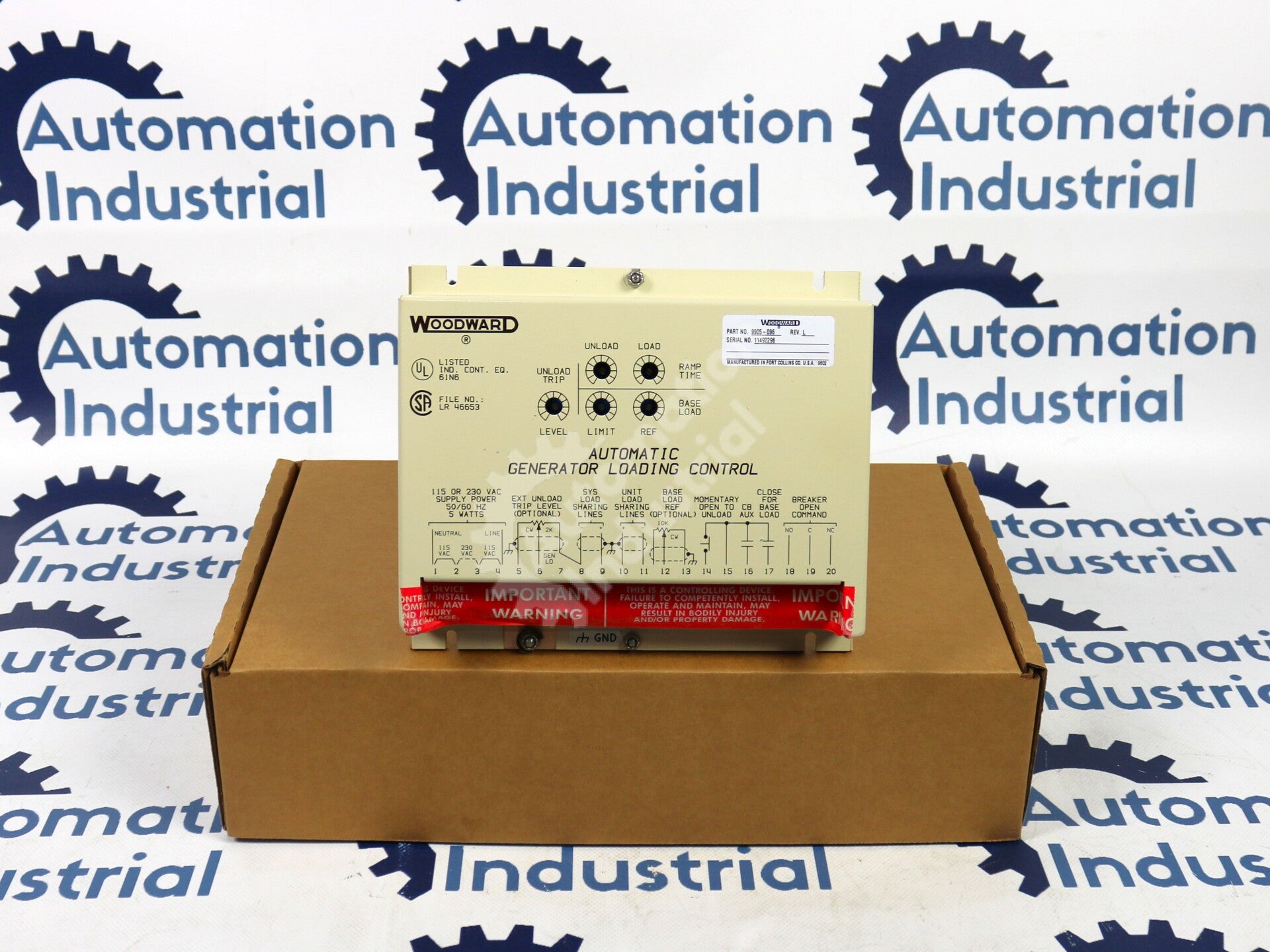 9905-096 by Woodward Automatic Generator Loading Control Module NSNB