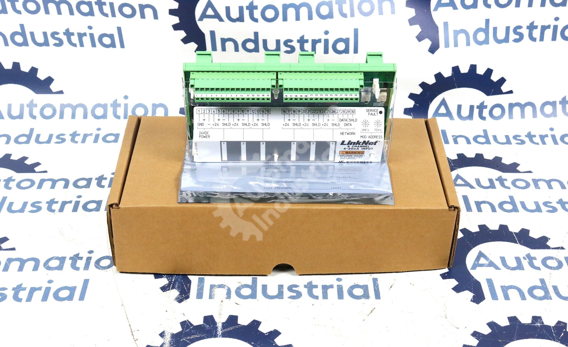 9905-969 By Woodward 24V 4-20MA 6-Channel LinkNet Module New Surplus No Box