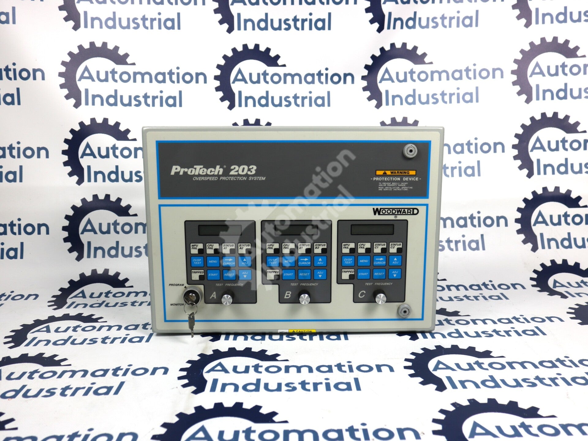 9907-149 By Woodward 120V 3-Channel LCD Electronic Overspeed Trip Device