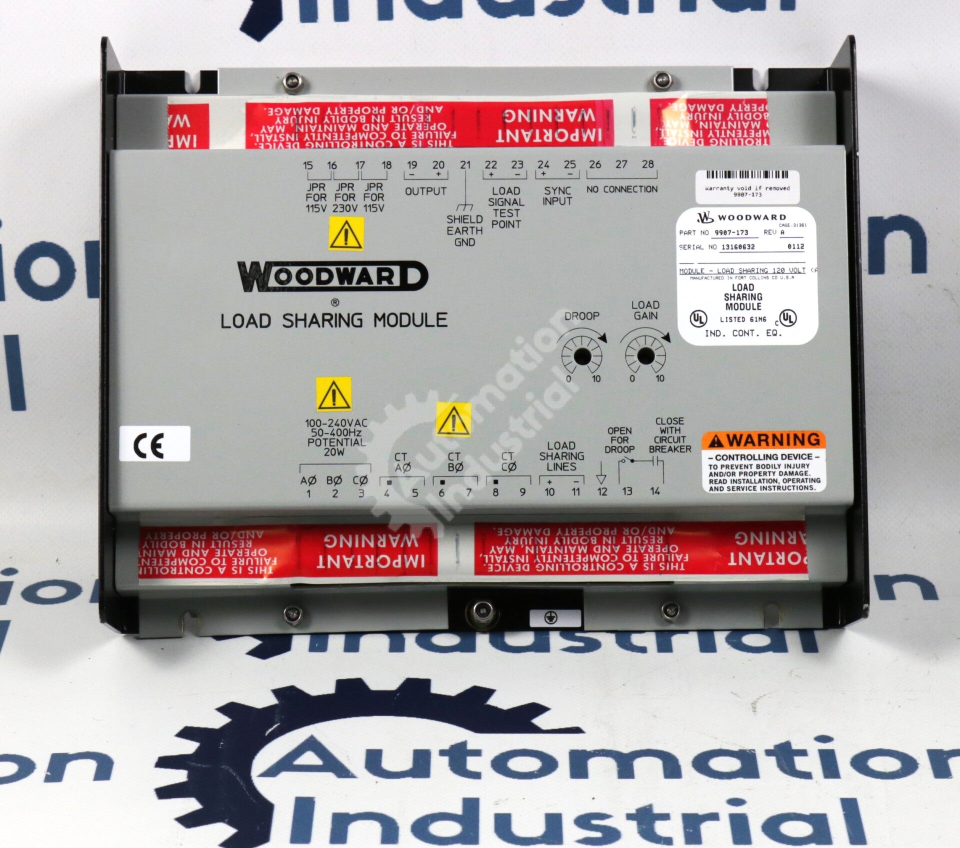 9907-173  By Woodward Load Sharing Module New Open Box