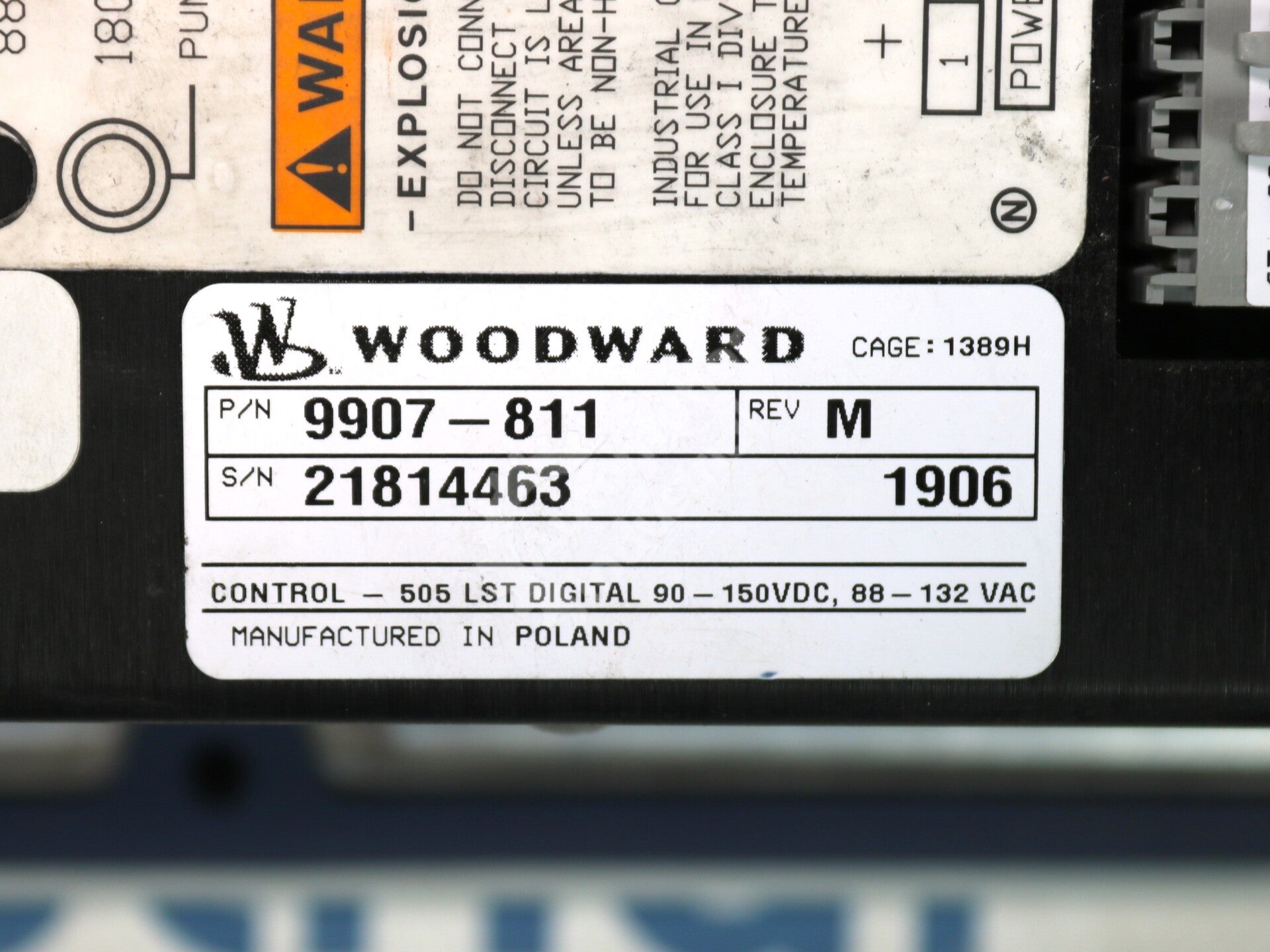 9907-811 By Woodward Digital Steam Turbine Field Control Module