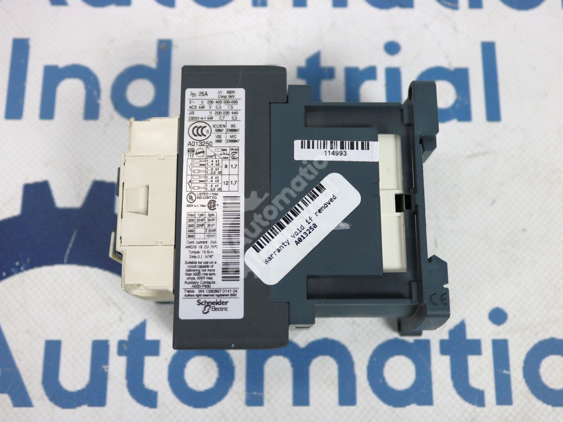 A013250 By Schneider Electric 24VDC Telemecanique Contactor