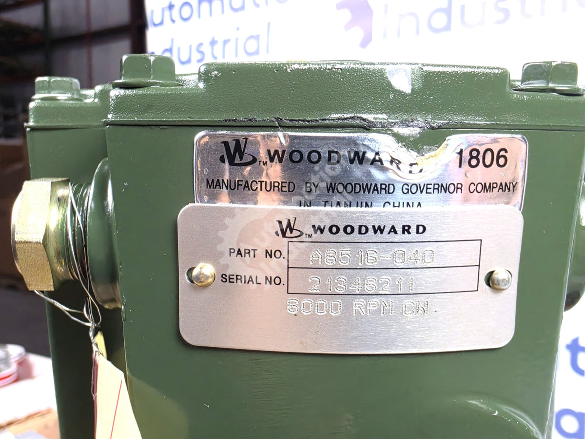 A8516-040 By Woodward Hydraulic Valve Actuator Turbine Governor NSFP