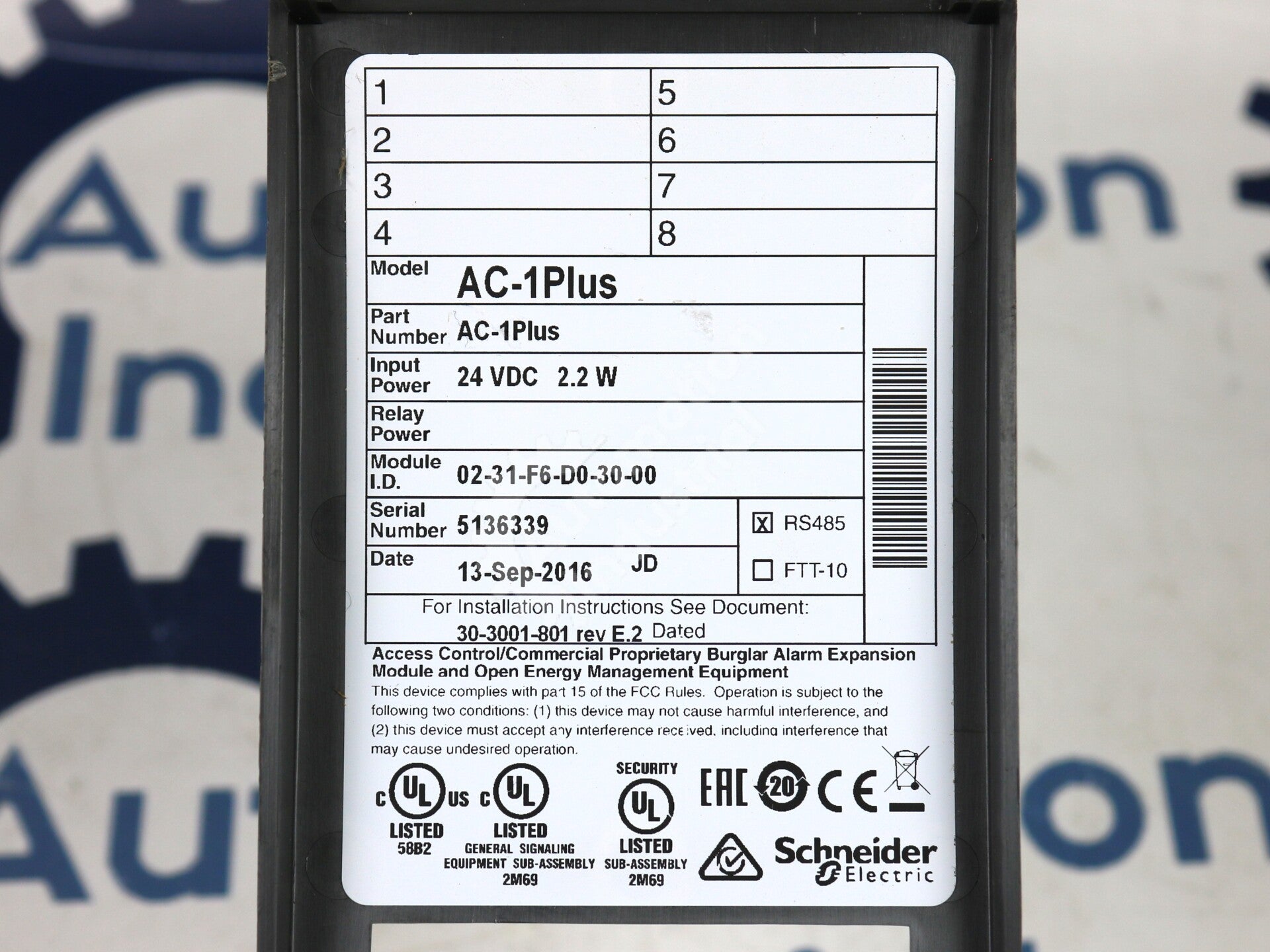 AC-1PLUS Schneider Electric Enhanced 10-28VDC Door Access Control Module