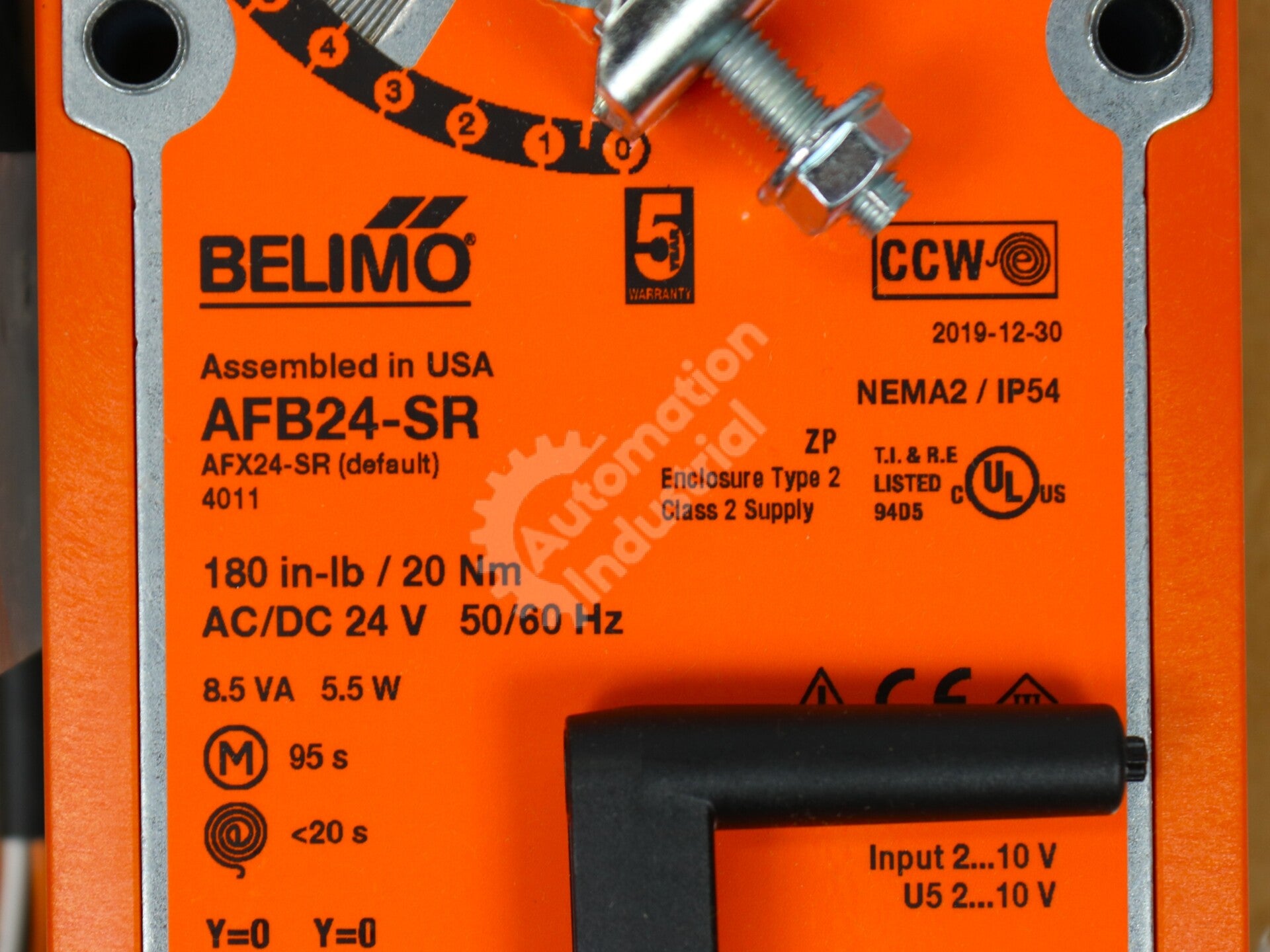 AFB24-SR By Belimo 20Nm Spring Return Proportional Damper Actuator NSFP