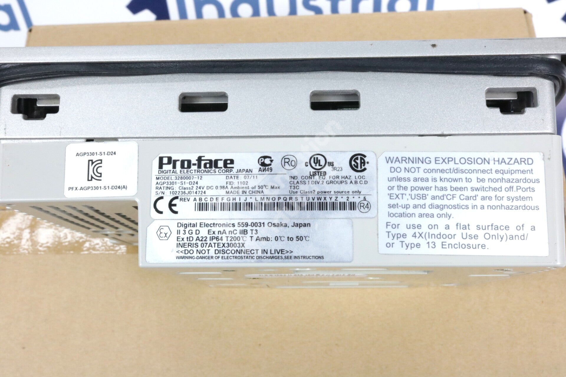 AGP3301-S1-D24 By Proface Xycom 24VDC 5.7in Color LCD Touchscreen Display HMI