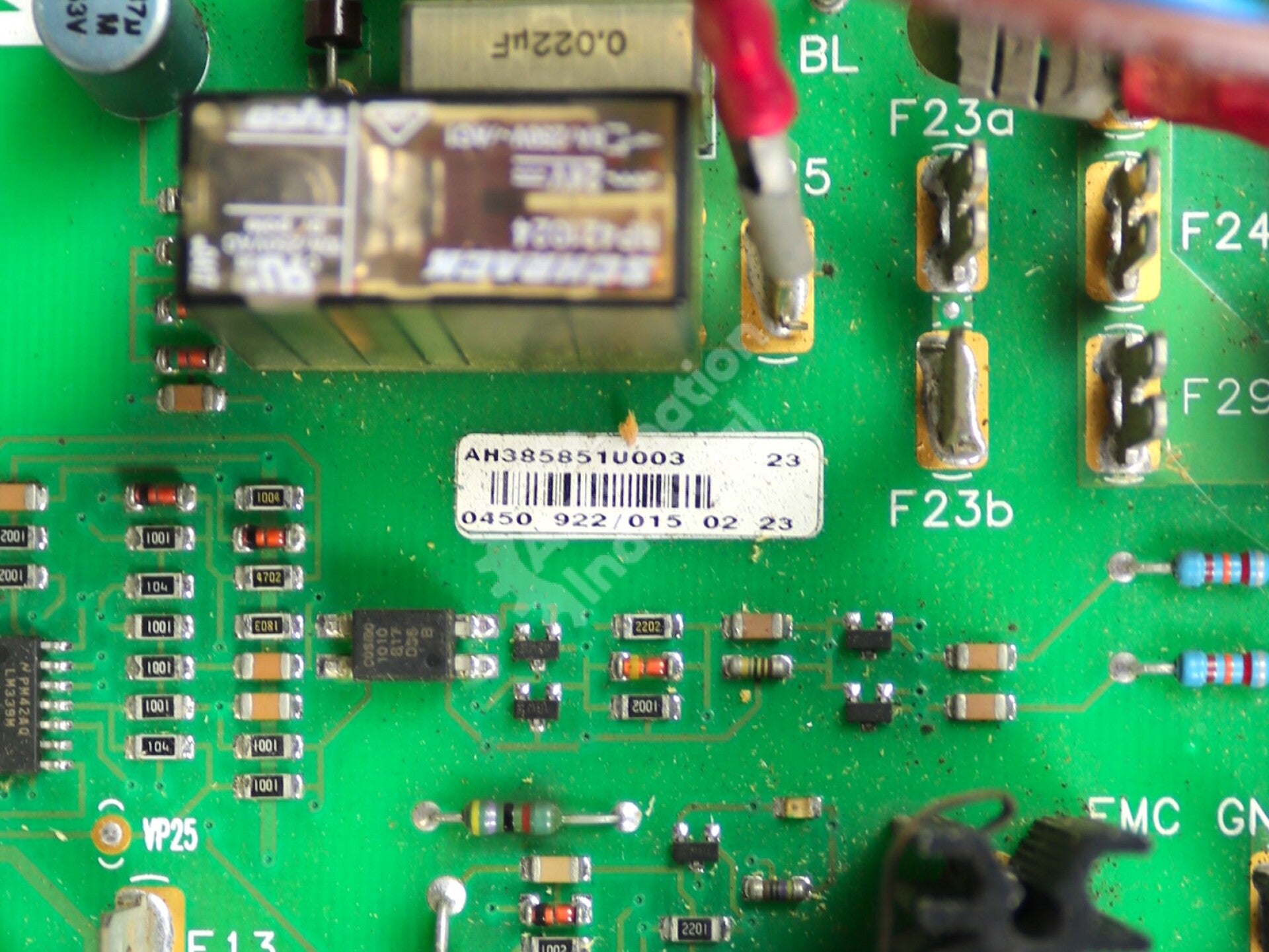 AH385851U003 By Parker Eurotherm SSD 35-270 AMP Power Supply Board