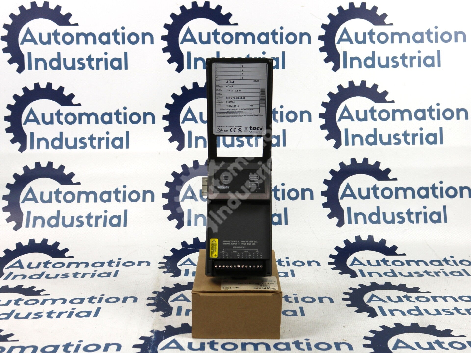 AO-4-8 By Schneider Electric AO-4 4-Analog Output Module NSFP