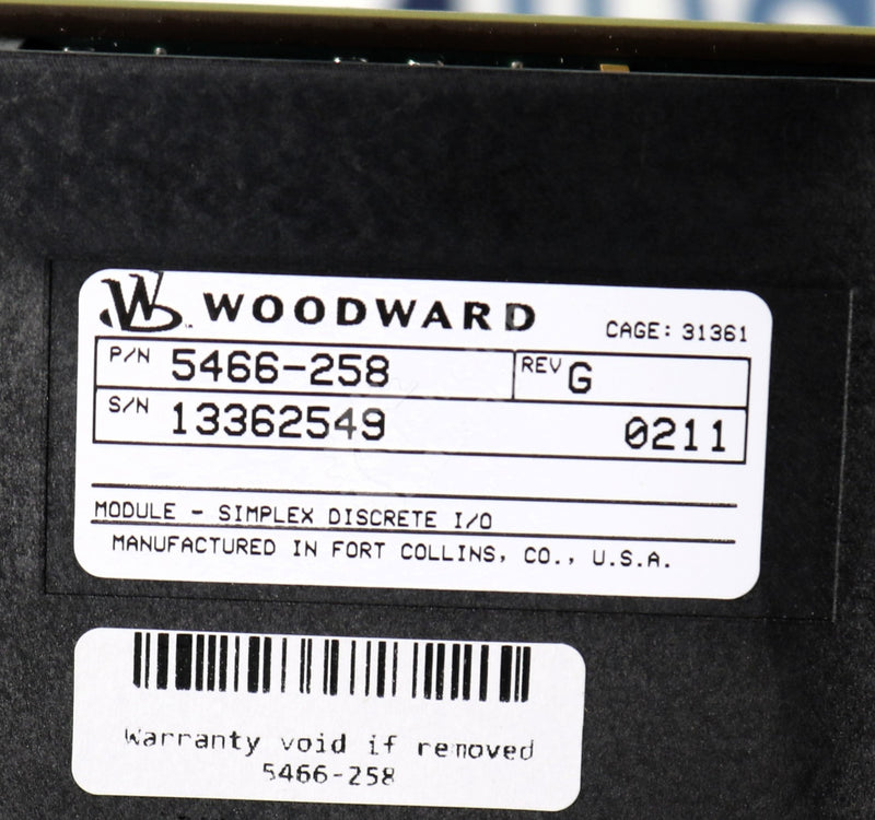 5466-258 by Woodward Discreet I/O Module New Surplus No Box