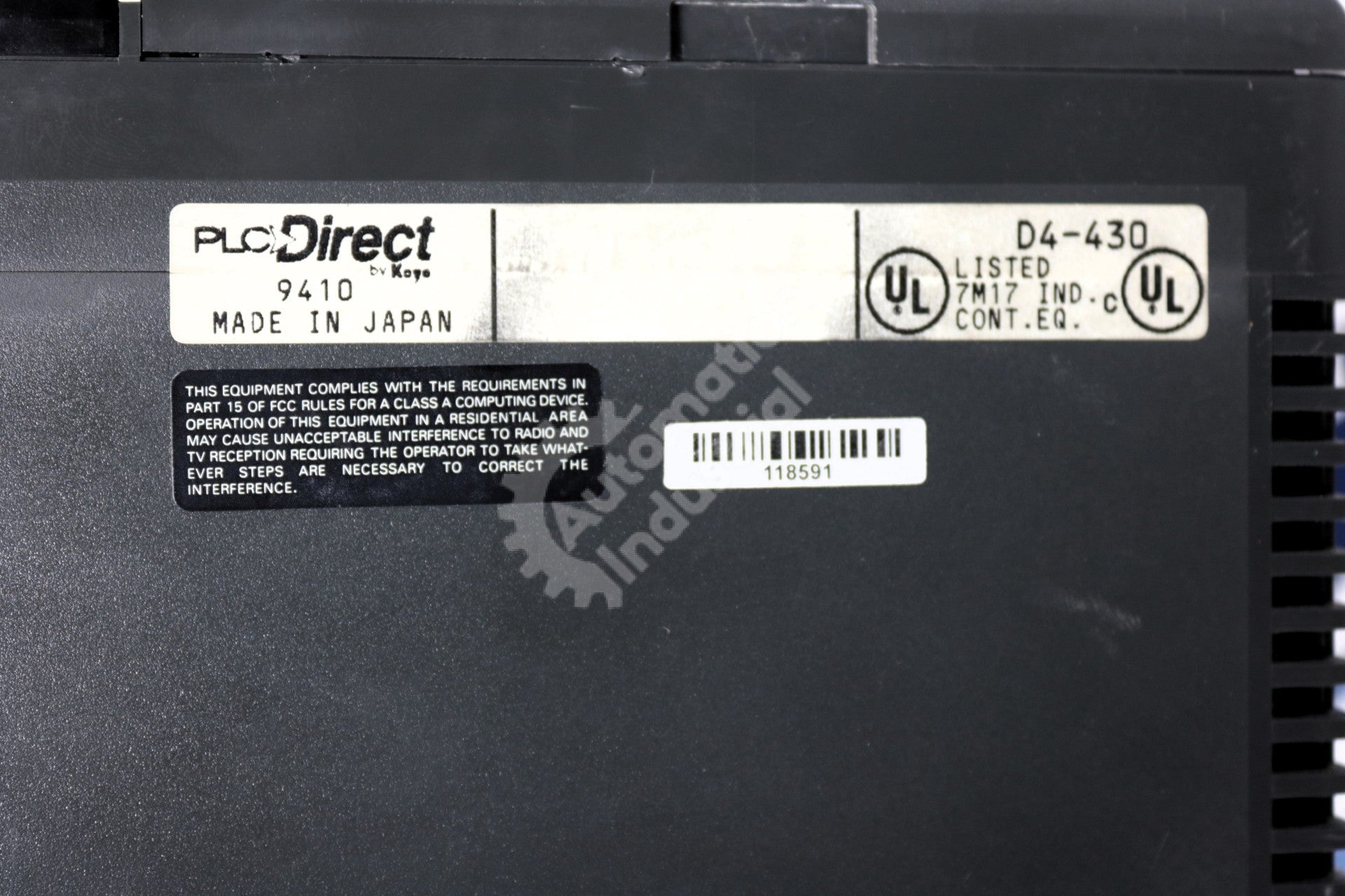 D4-430 by Automation Direct Koyo PLC Direct CPU 6.5K Memory AC Module DL405