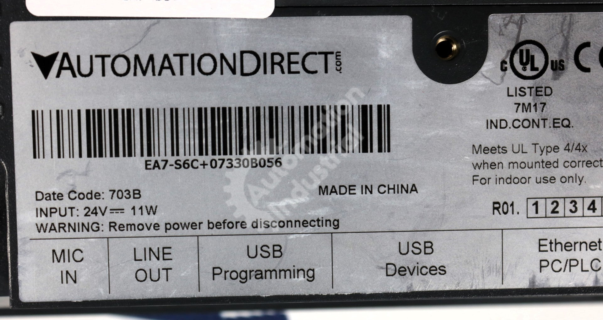 EA7-S6C by Automation Direct C-more 6 IN Touch Screen HMI EA7 Series