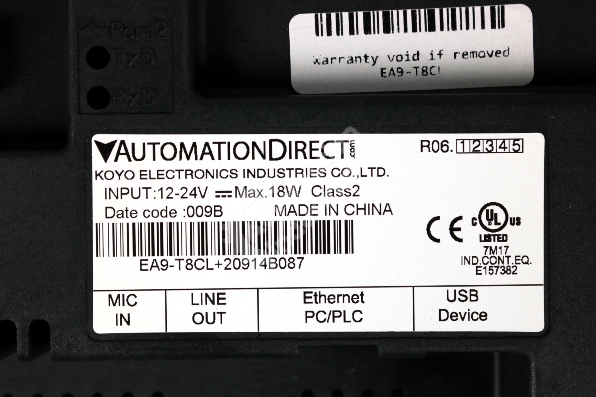 EA9-T8CL by Automation Direct C-More 8 IN Touch Screen HMI EA9 Series