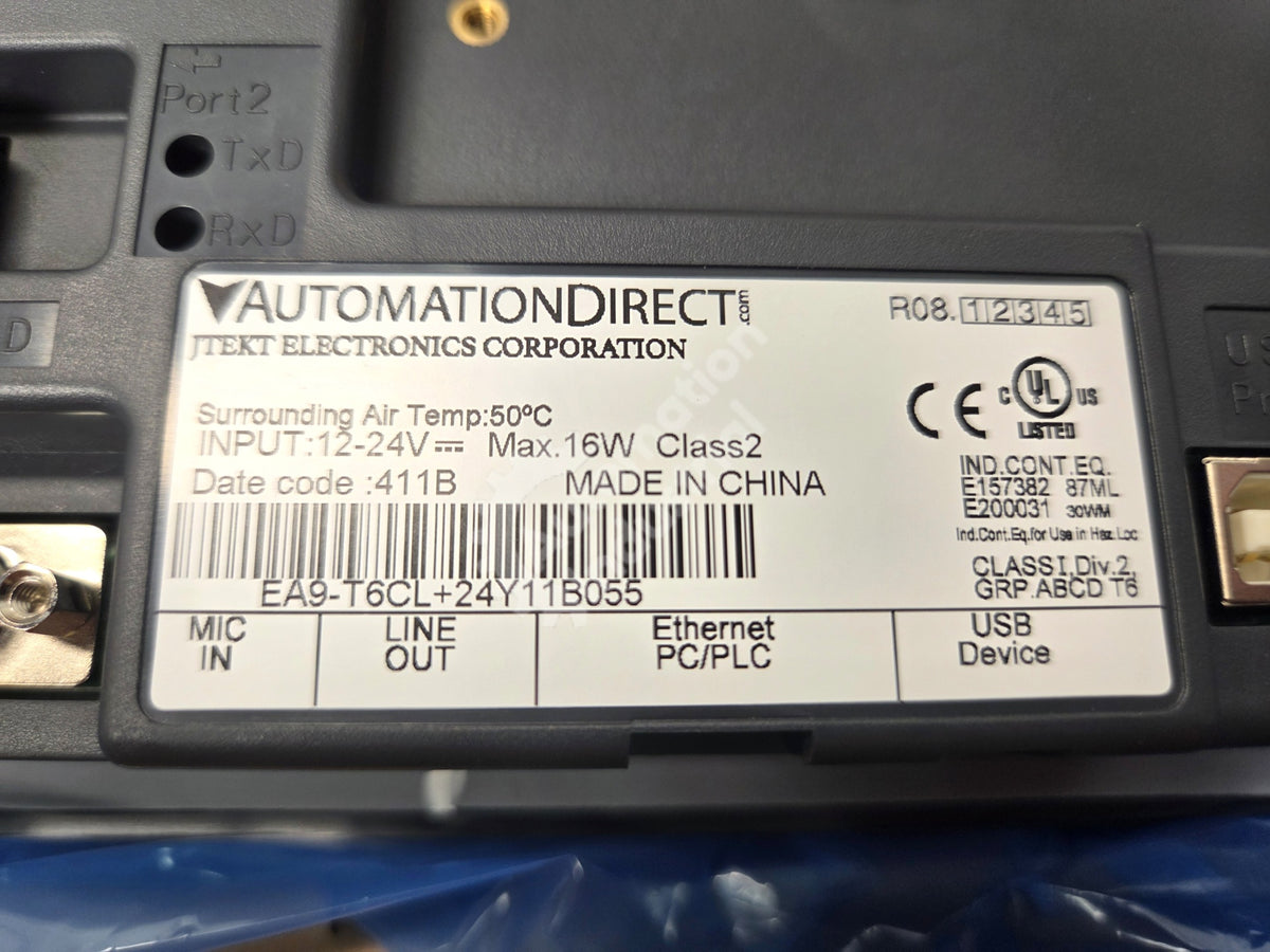 EA9-T6CL by Automation Direct 6in Color TFT LCD C-More Touchscreen HMI NSFP