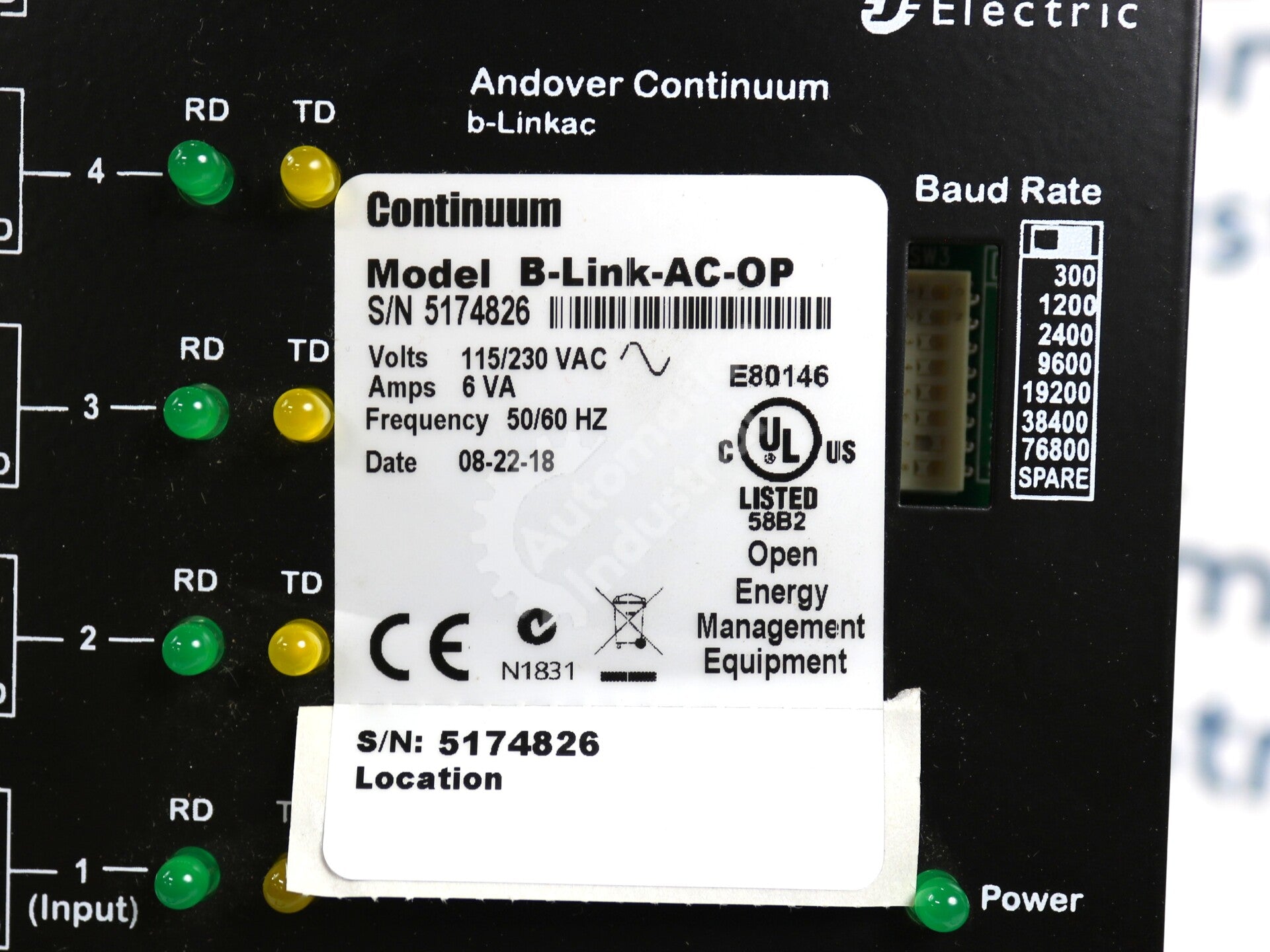 B-LINK-AC-OP By Schneider Electric 05-1001-110 Multi-Port Electronic Repeater
