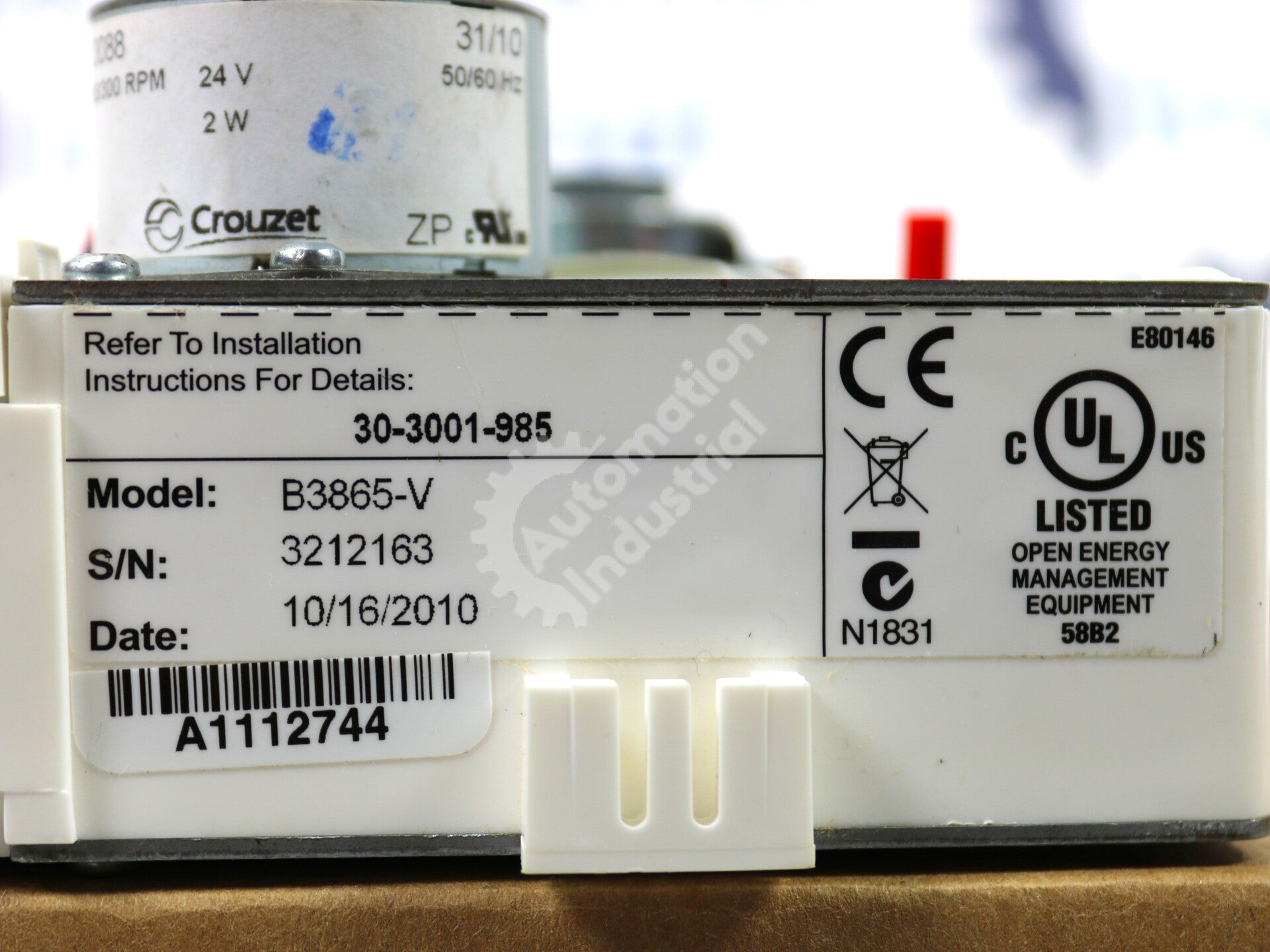 B3865-V By Schneider Electric VAV and BACnet Controller w/ Built-In Actuator