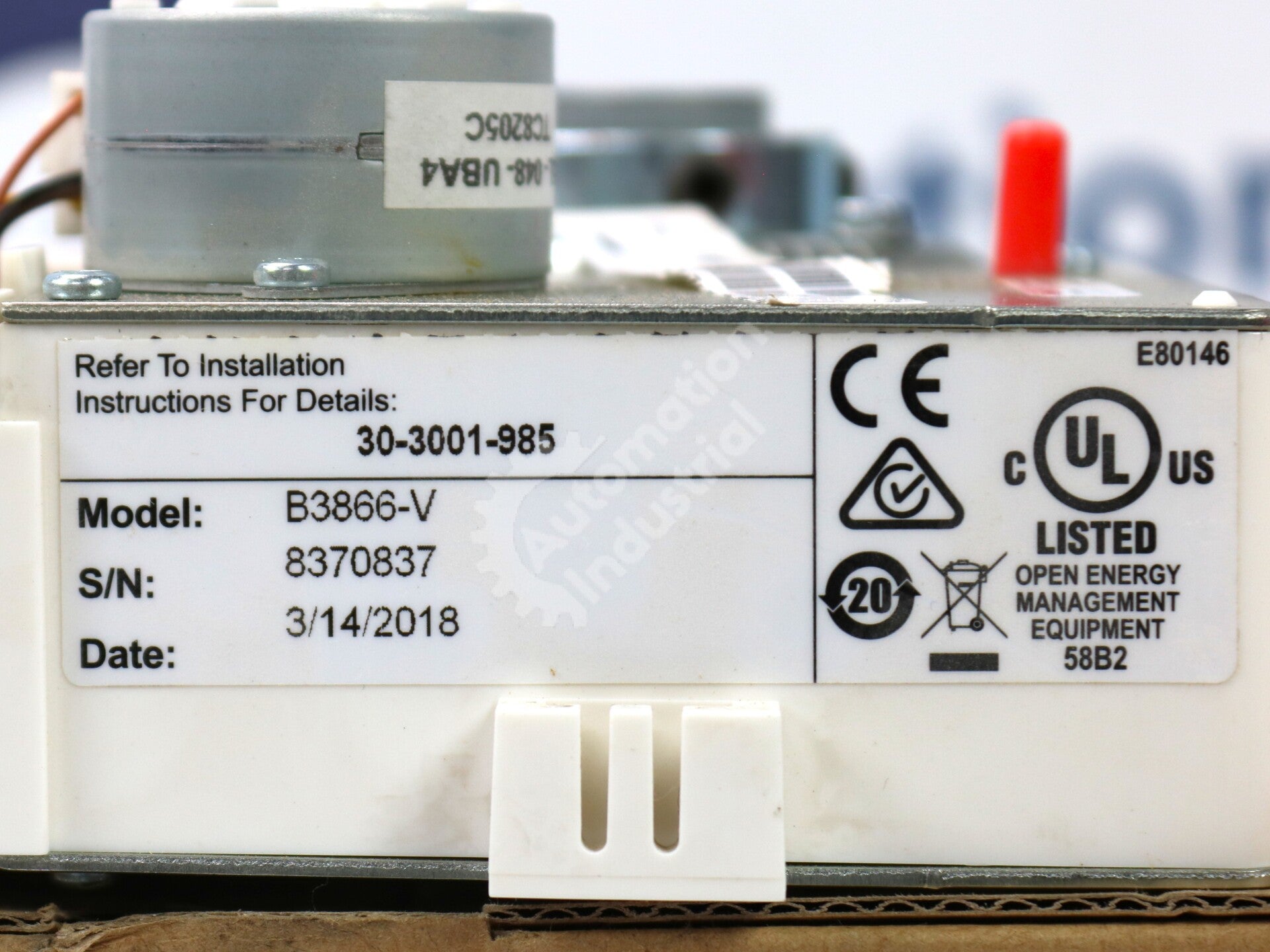 B3866-V By Schneider Electric BACnet Controller with Built-In Actuator