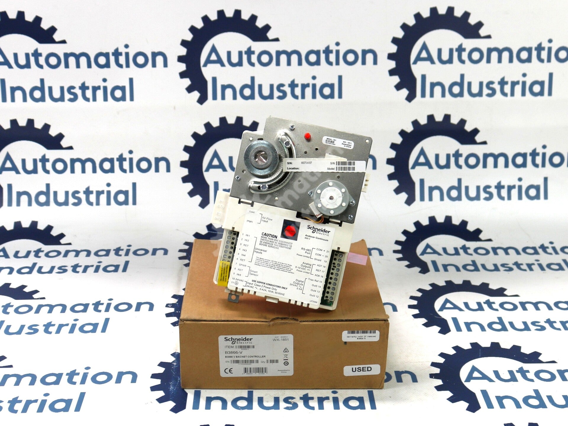 B3866-V By Schneider Electric BACnet Controller with Built-In Actuator