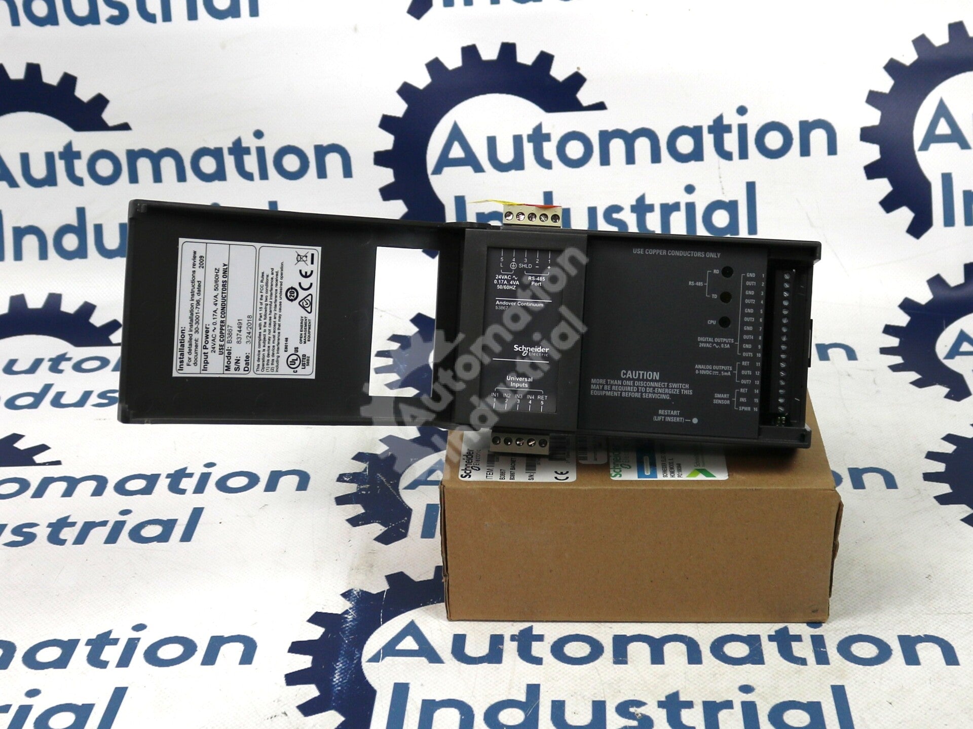 B3867 By Schneider Electric Compact BACnet Control Terminal NSFP