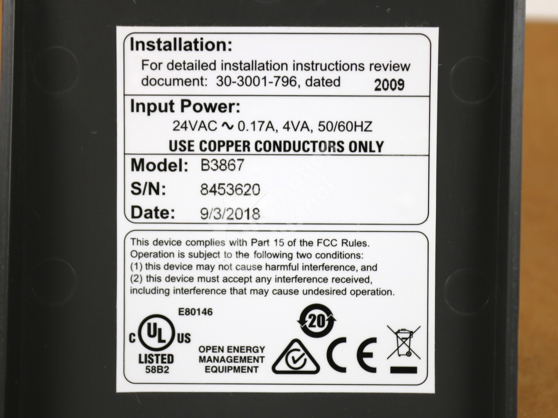 B3867 By Schneider Electric Compact BACnet Control Terminal