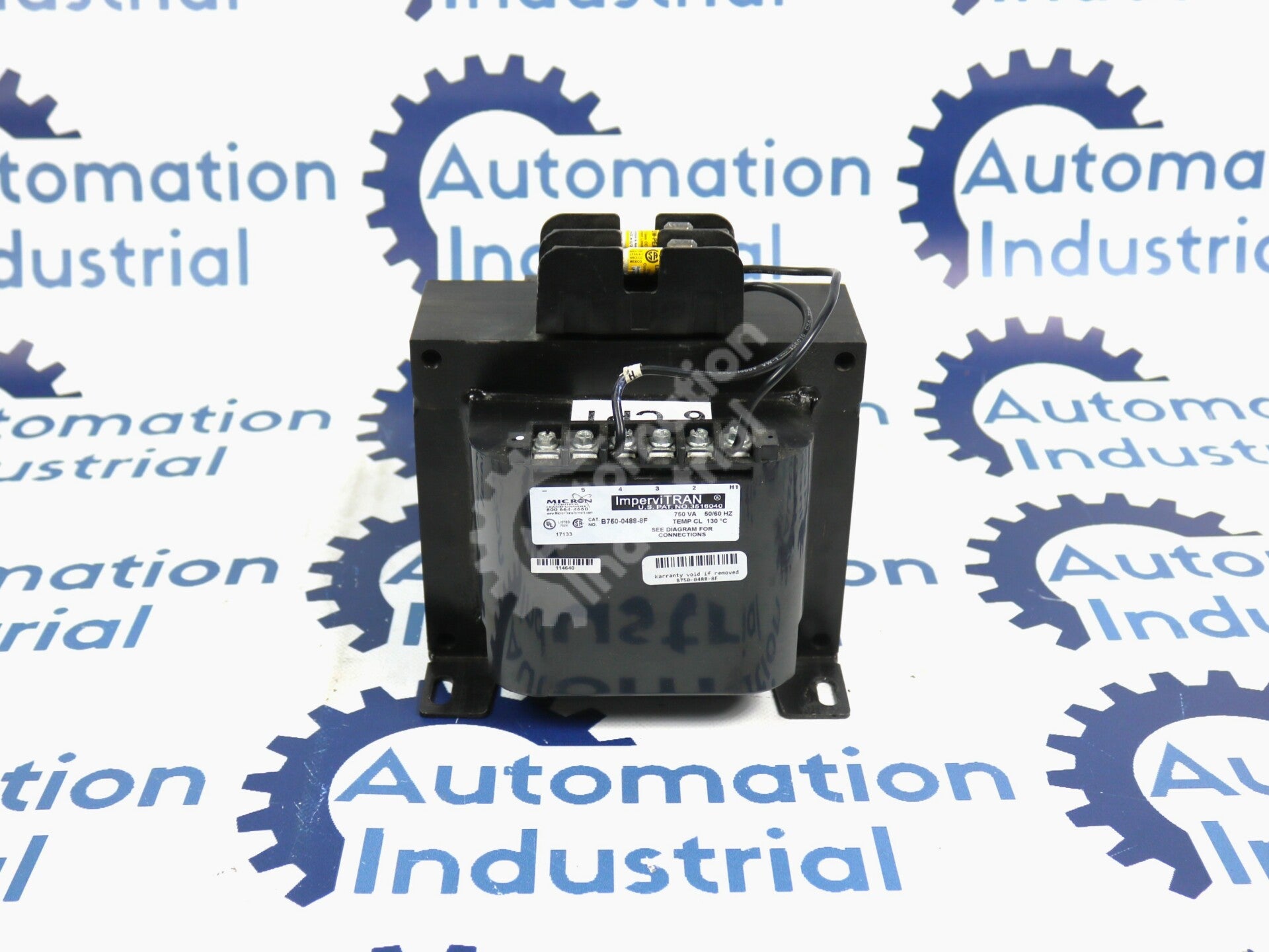 B750-0488-8F By Micron 750VA 50/60Hz ImperviTRAN Industrial Control Transformer