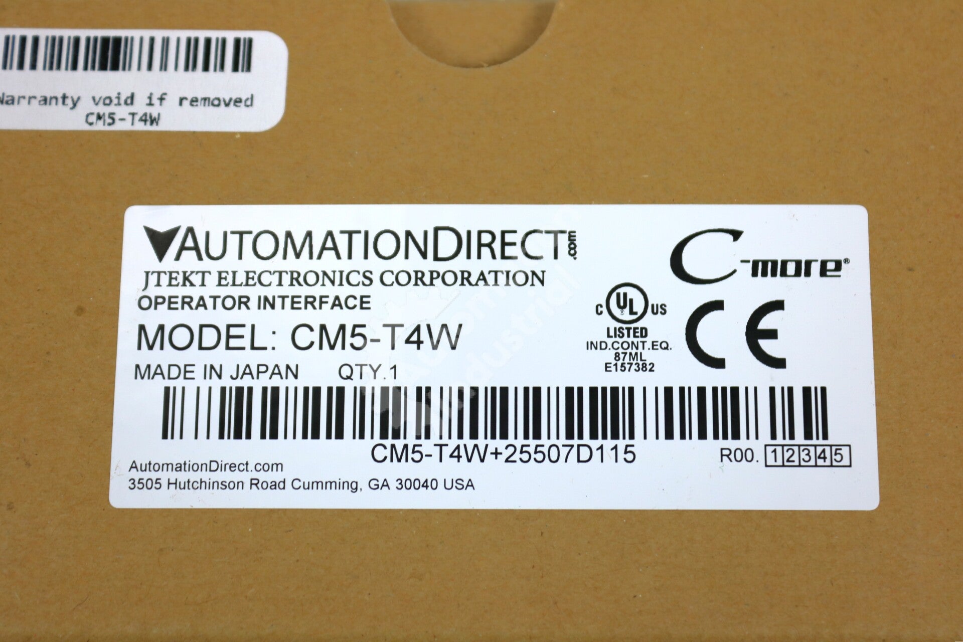 CM5-T4W By Automation Direct 4in Color TFT LCD Touch Screen HMI New Sealed