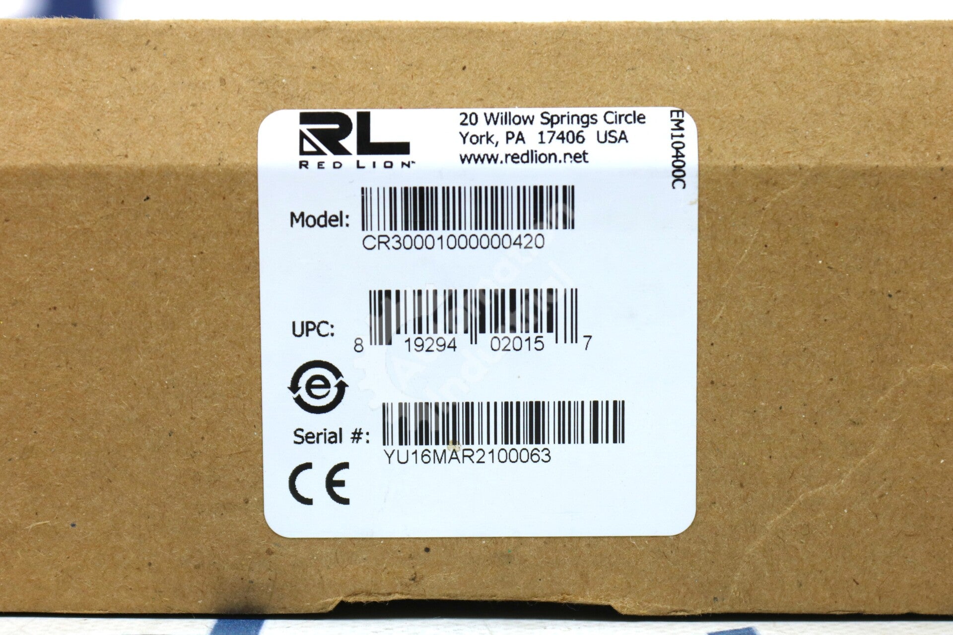 CR30001000000420 By Red Lion 10.4In Color Touchscreen HMI NSFP