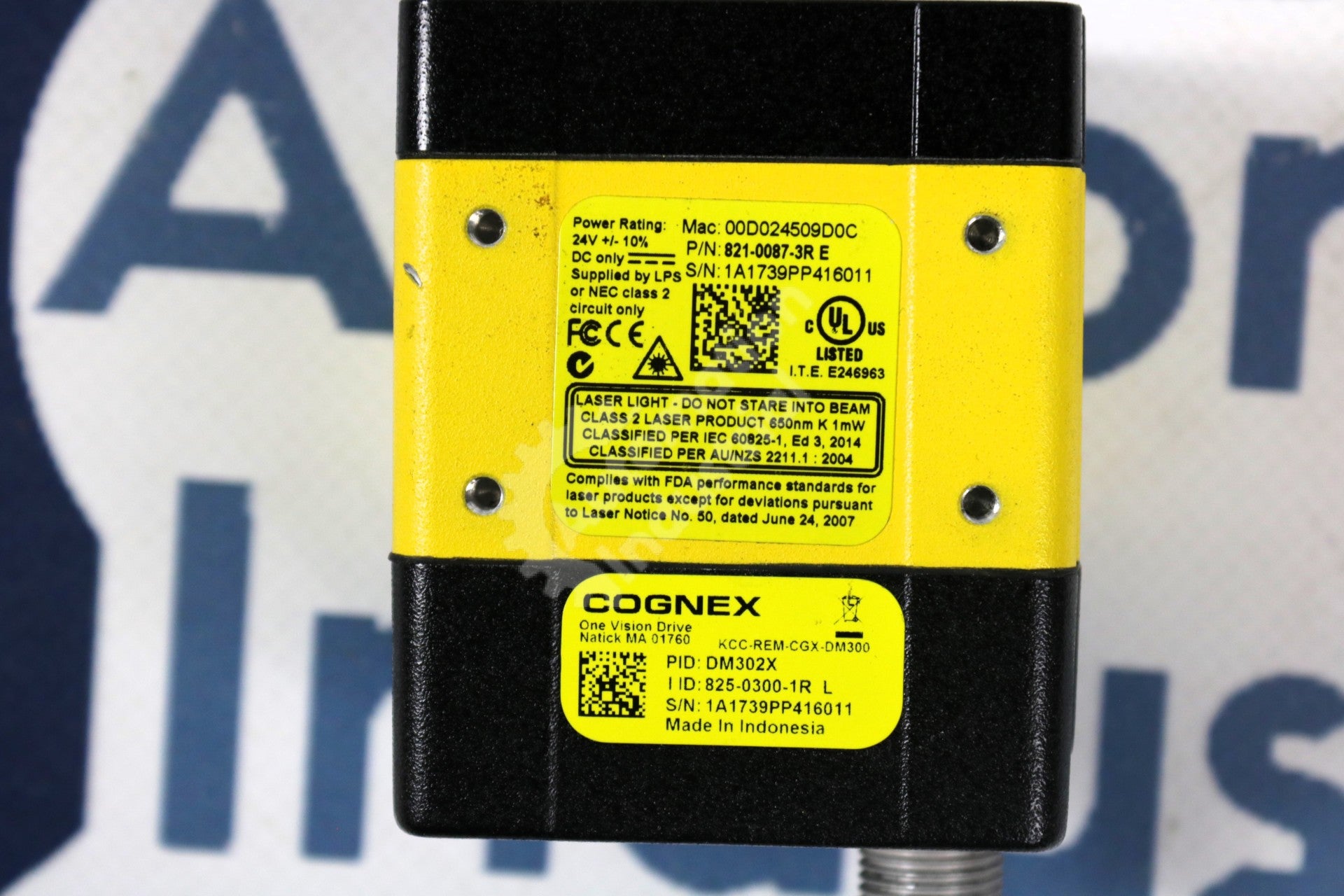 DM302X by Cognex 825-0300-1R Fixed Mount Barcode Reader DataMan 300 Series