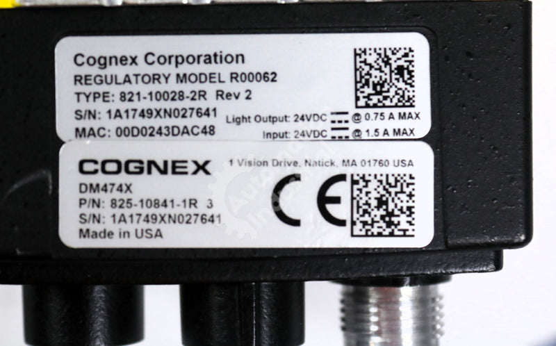 DM474X by Cognex 825-10841-1R Barcode Reader DataMan 470