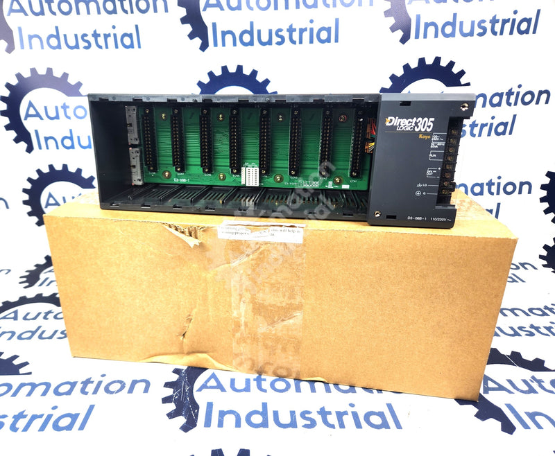 Automation Direct D3-08B-1 8 Slot Power Supply Rack New Surplus Factory Package