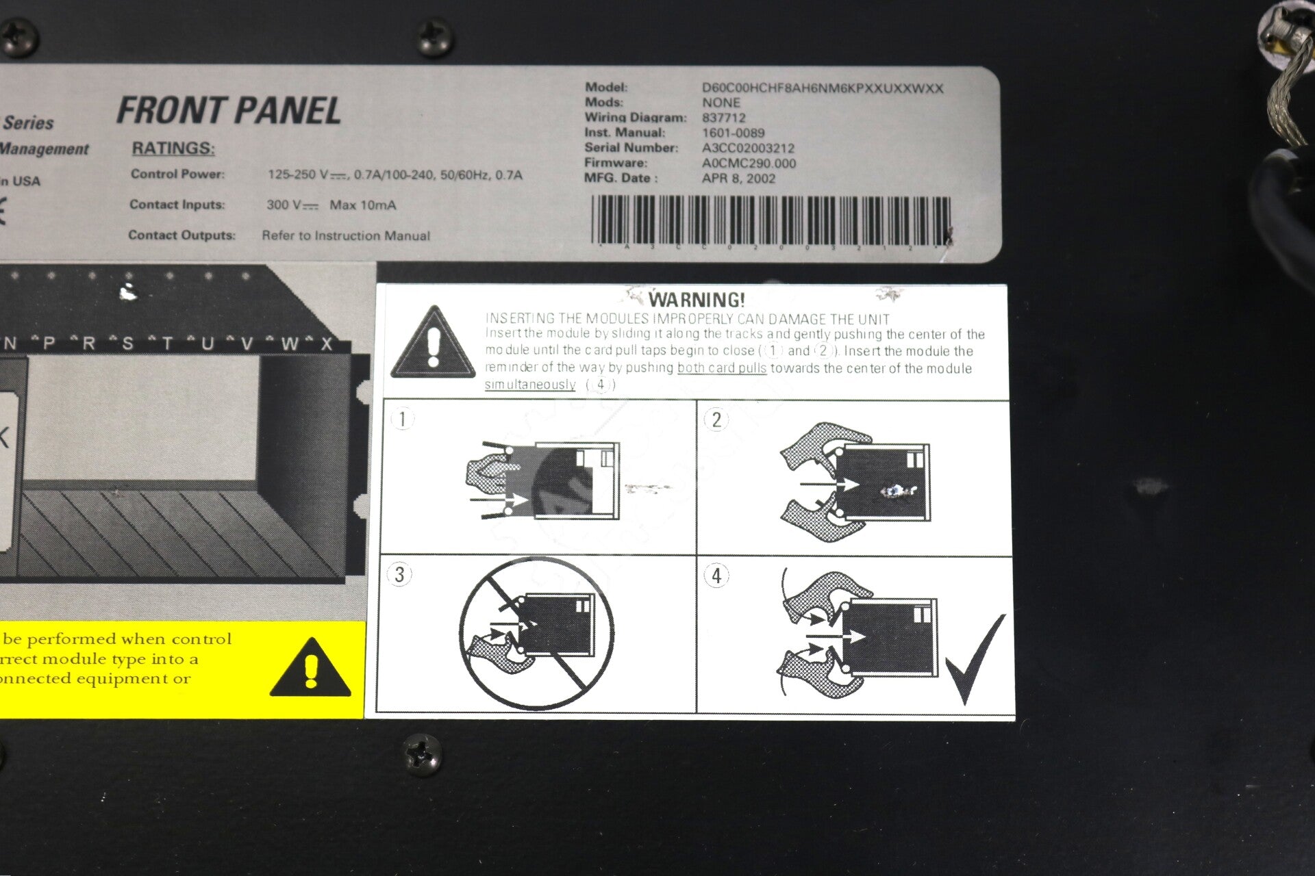 D60C00HCHF8AH6NM6KPXXUXXWXX By GE Multilin Digital Line Protection Relay (Case)