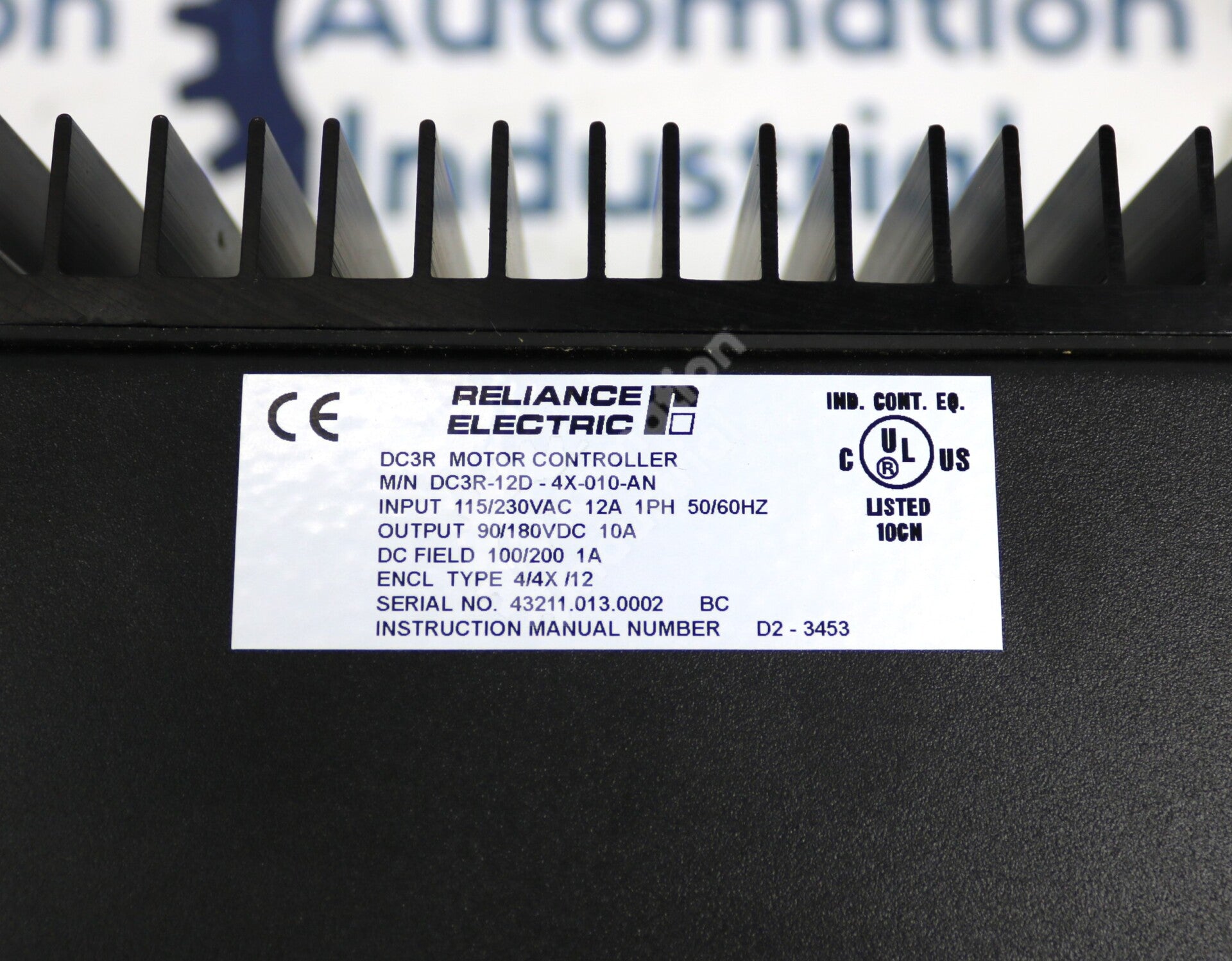 DC3R-12D-4X-010-AN By Reliance Electric 115/230VAC Regenerative DC Drive NSFP