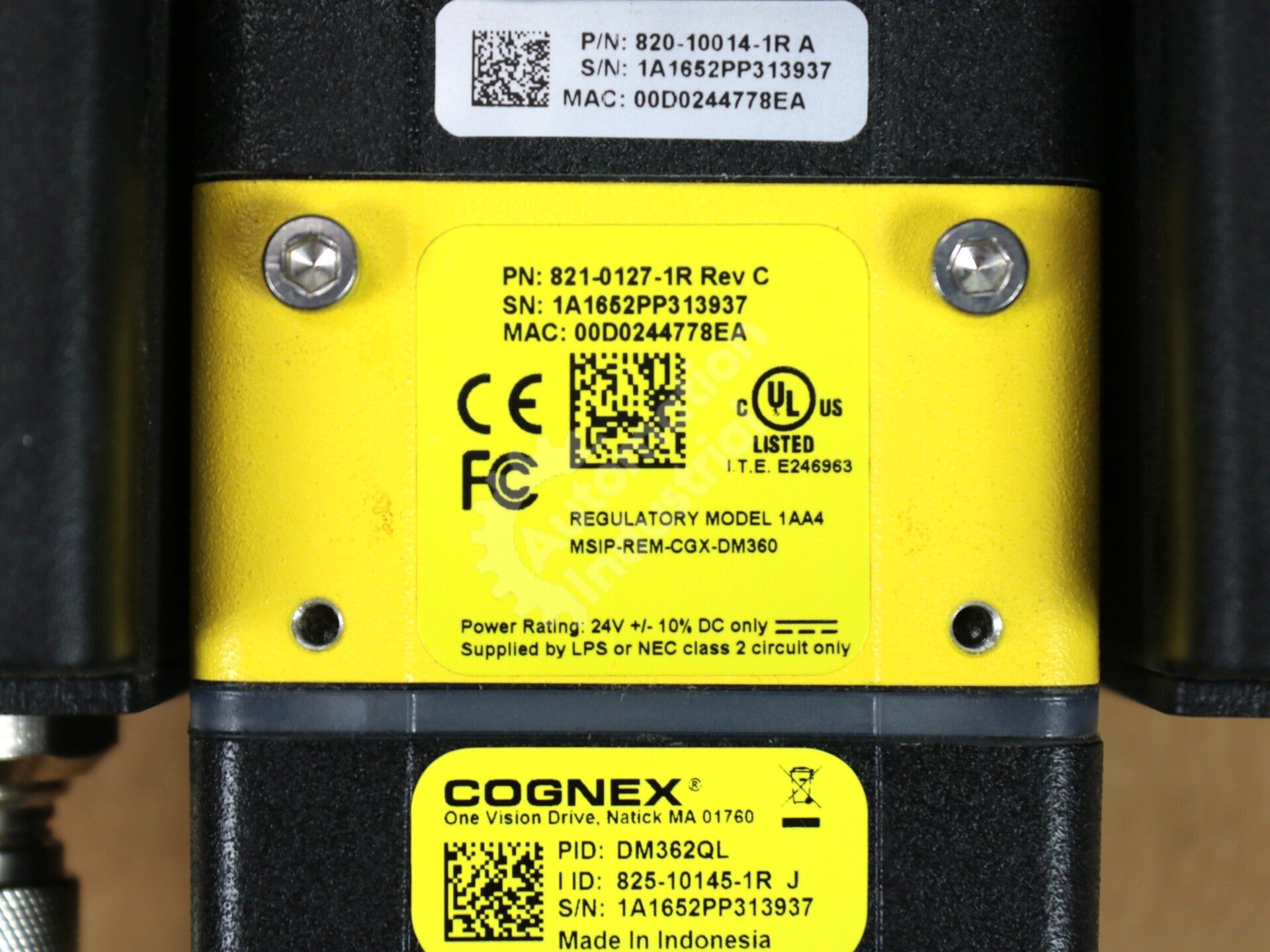DM362QL By Cognex ODDM-302-625-W High-Performance Barcode Reader