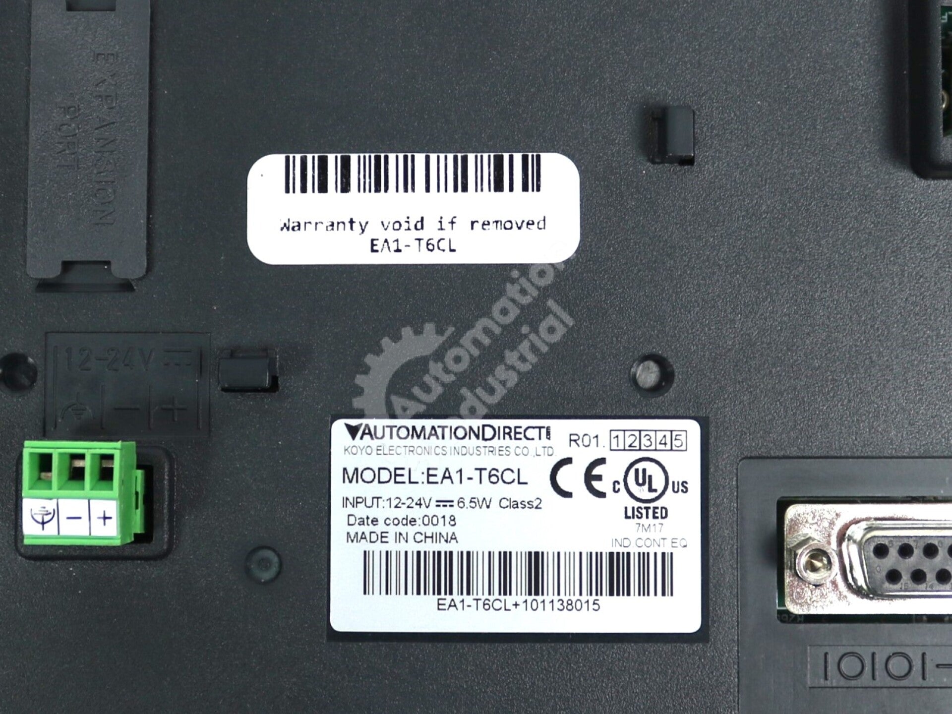 EA1-T6CL By Automation Direct 6IN 24V Color LCD Touchscreen HMI