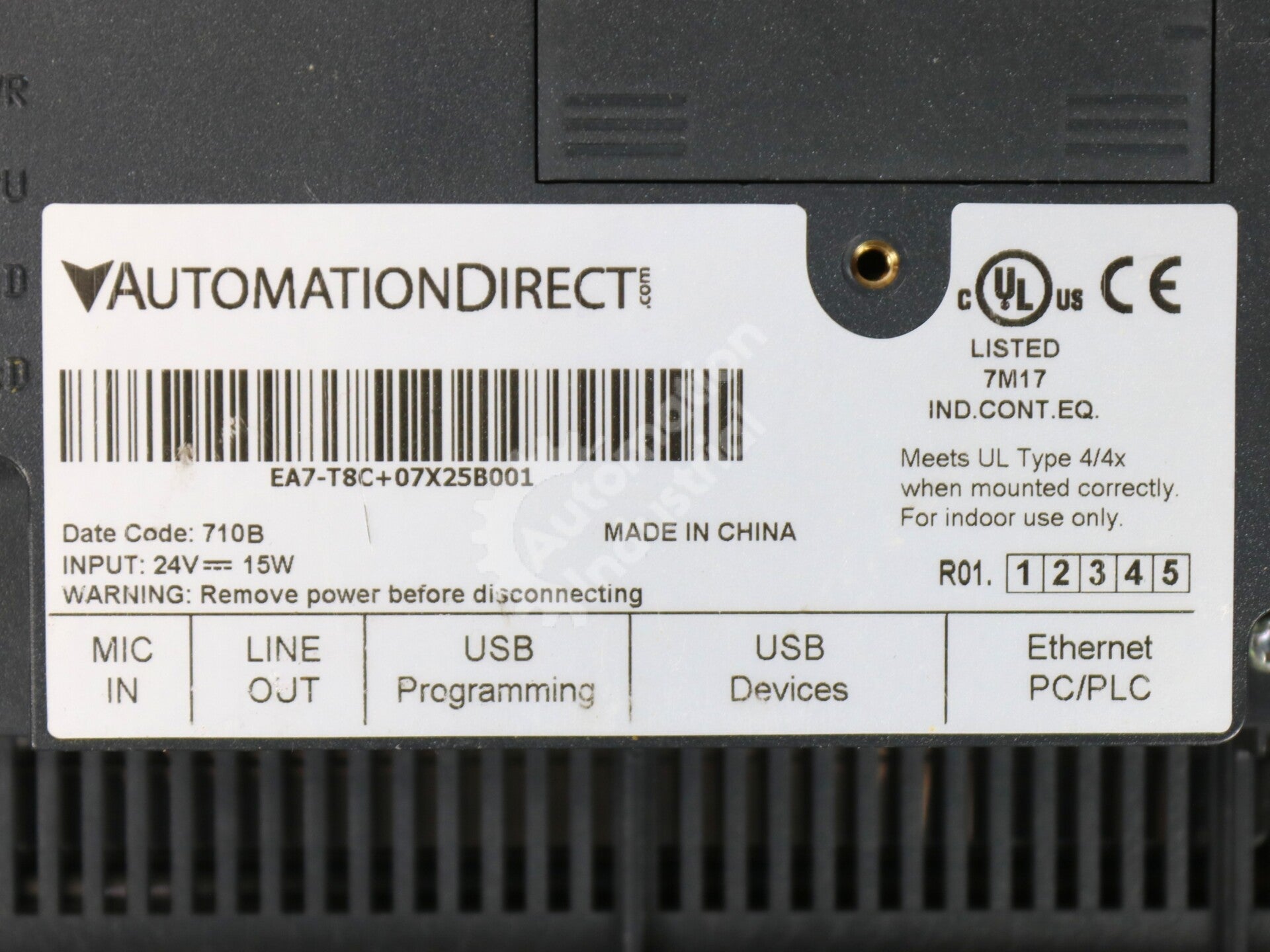 EA7-T8C By Automation Direct 8In Touchscreen HMI NSNB