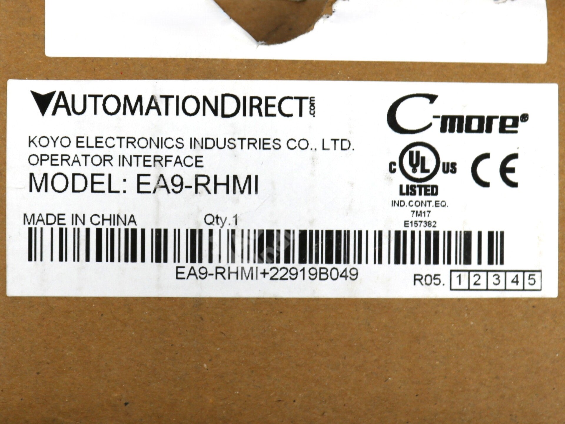 EA9-RHMI By Automation Direct 12-24V Headless HMI New Surplus Factory Package