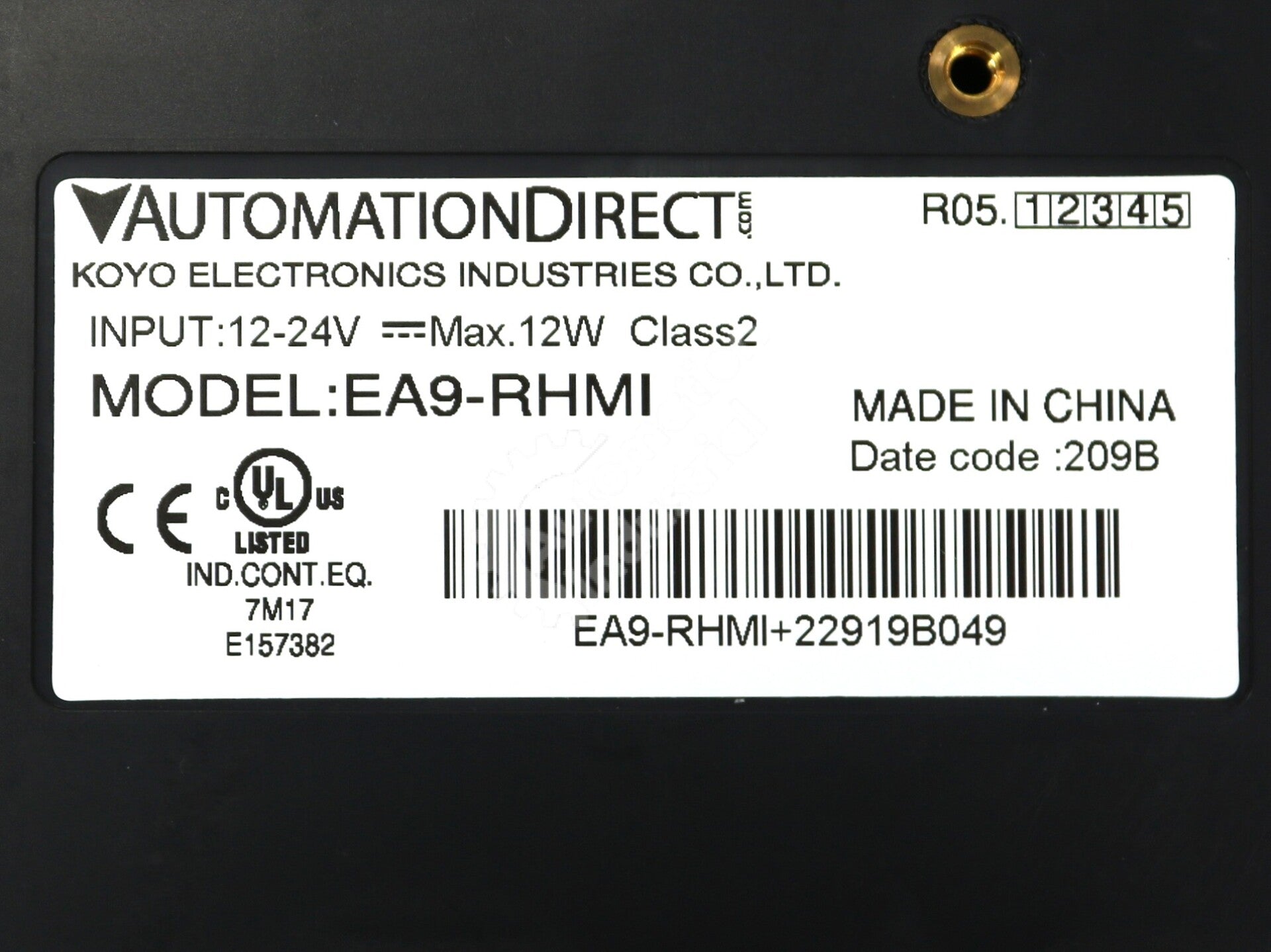 EA9-RHMI By Automation Direct 12-24V Headless HMI New Surplus Factory Package
