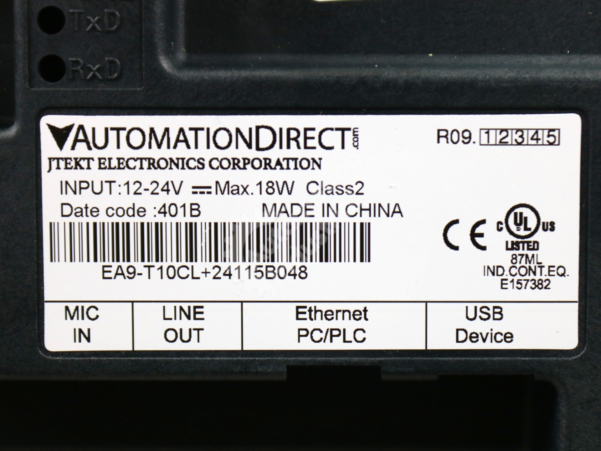 EA9-T10CL By Automation Direct 10In TFT LCD Touchscreen HMI NSFP