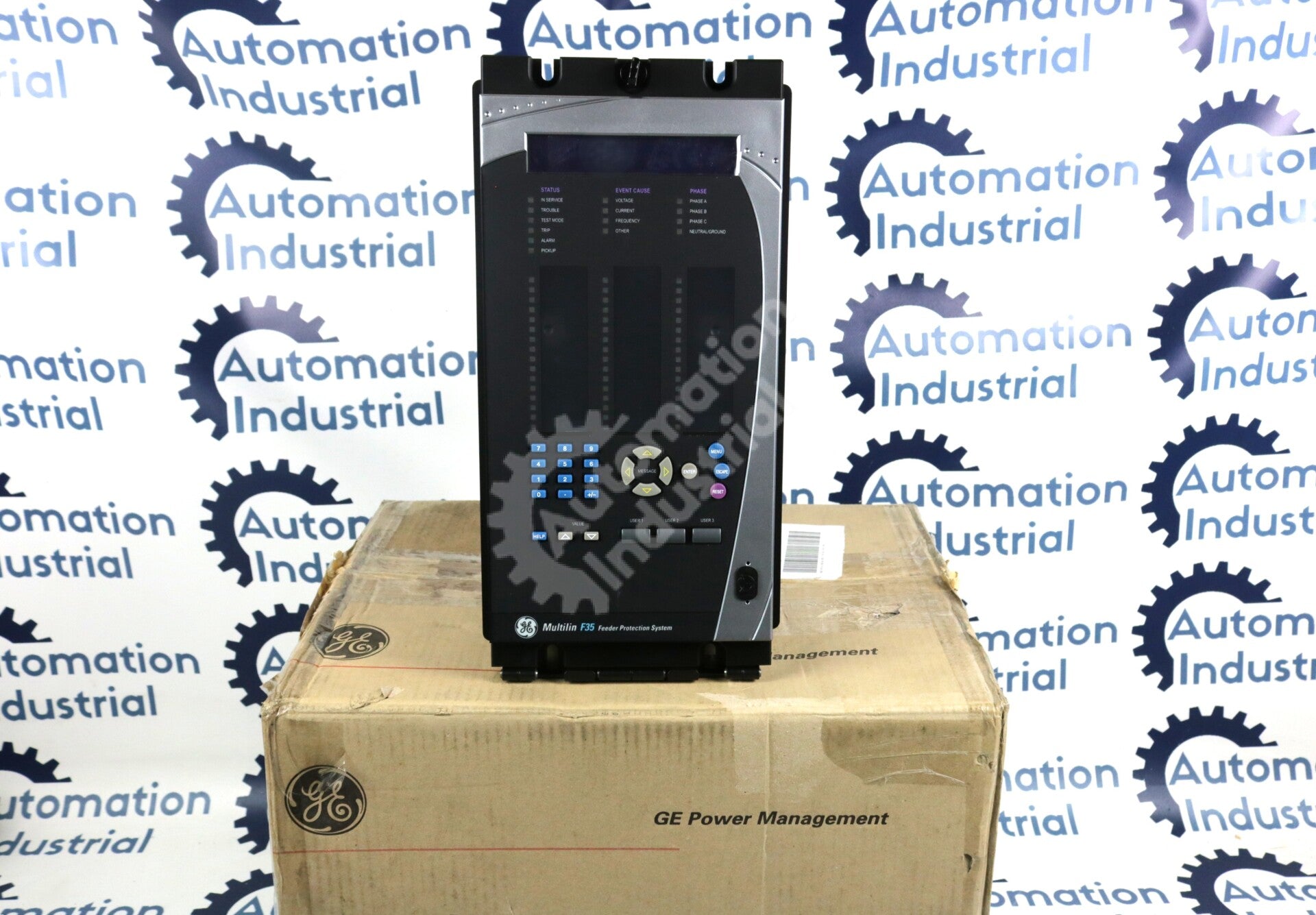 F35-3KB By GE Multilin F35 Feeder Protection System New Surplus Factory Package