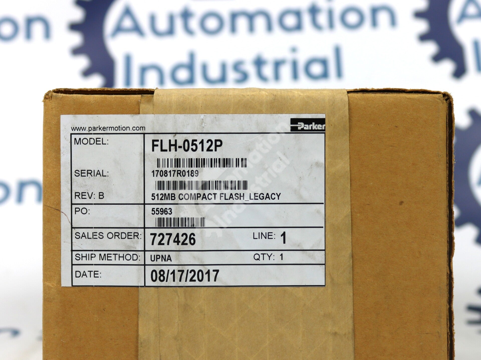FLH-0512P By Parker 512MB Compact Flash Card New Sealed