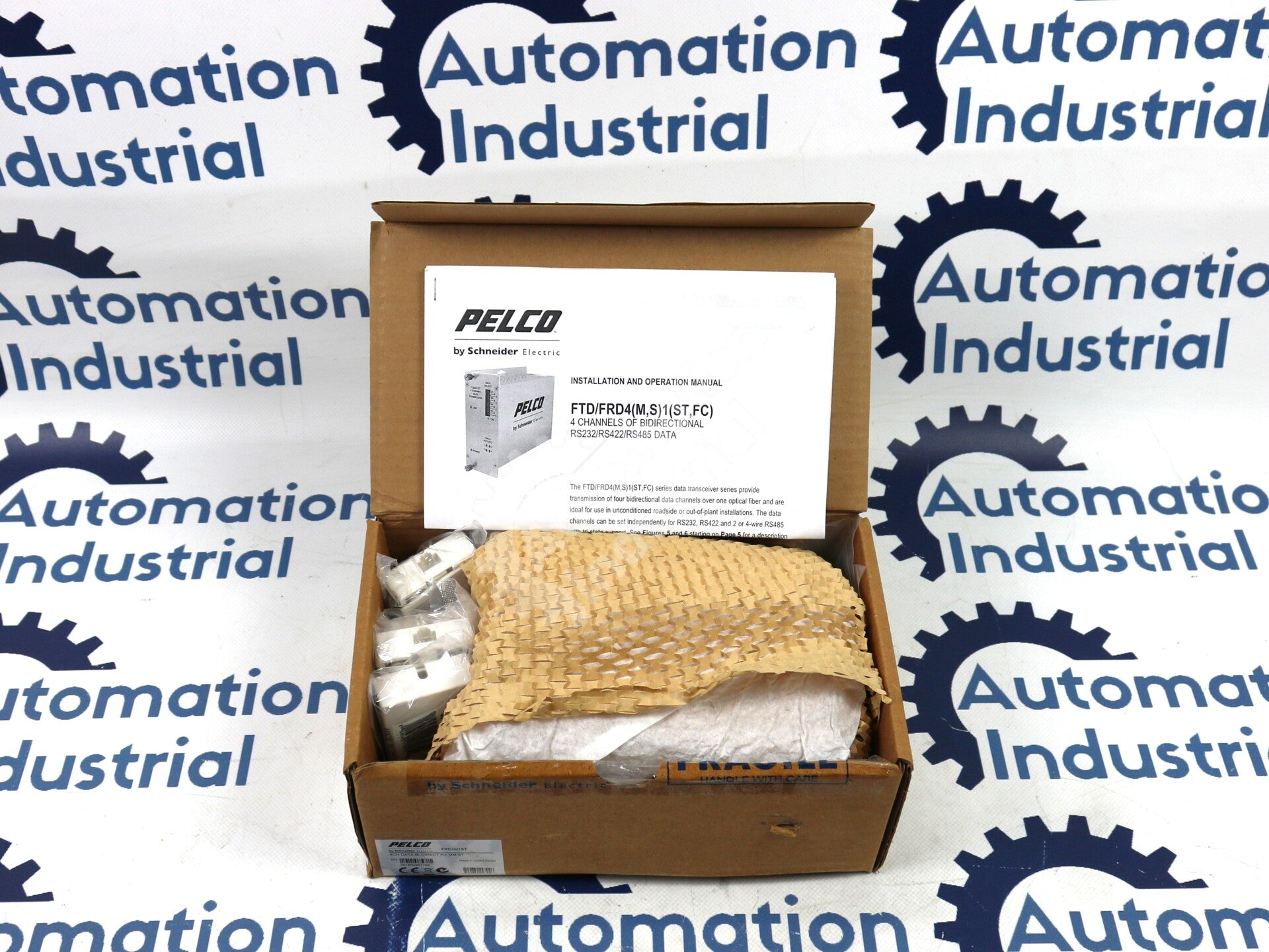 FRD4M1ST By Pelco 4-Channel Bidirectional Data Fiber Receiver NSFP