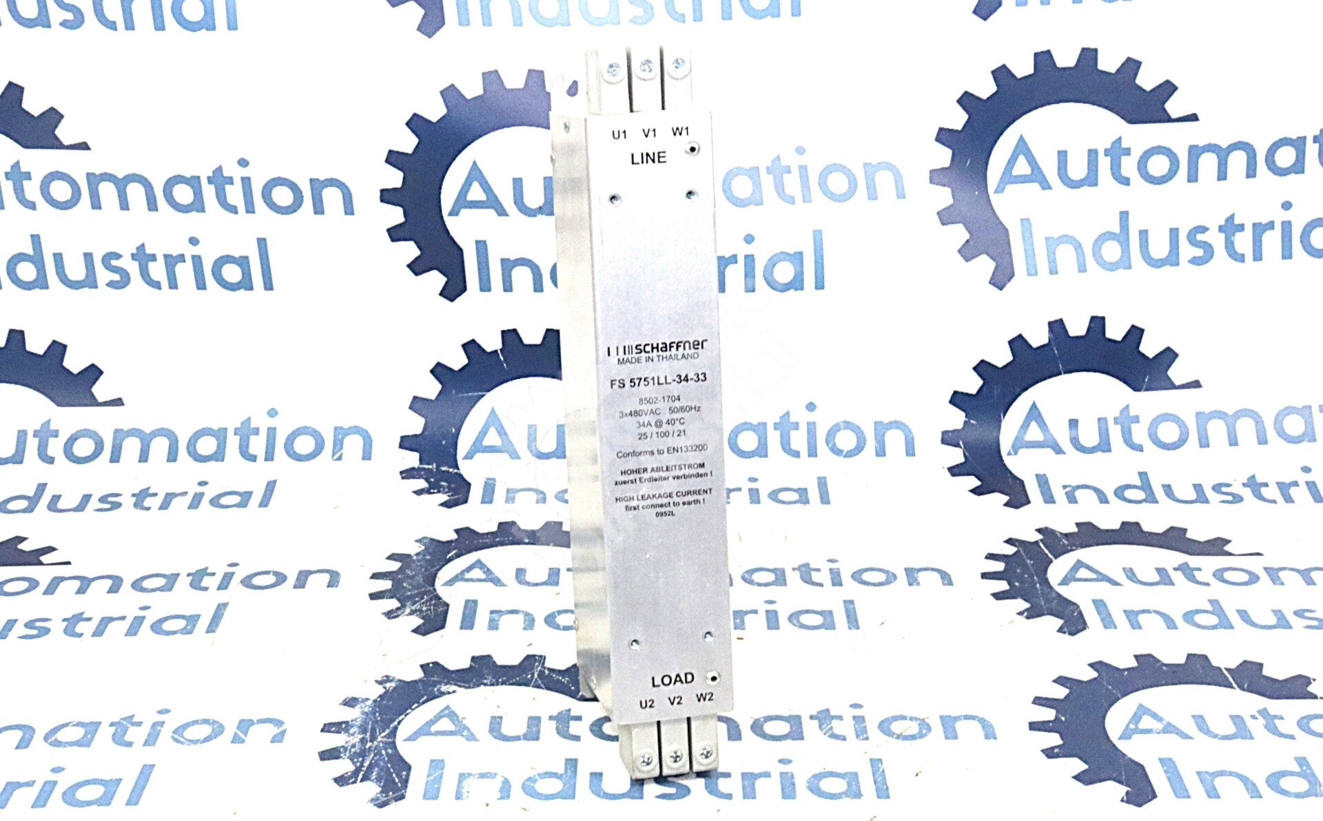 FS5751LL-34-33 By Schaffner 3x480/275V 50/60Hz Power Line Filter